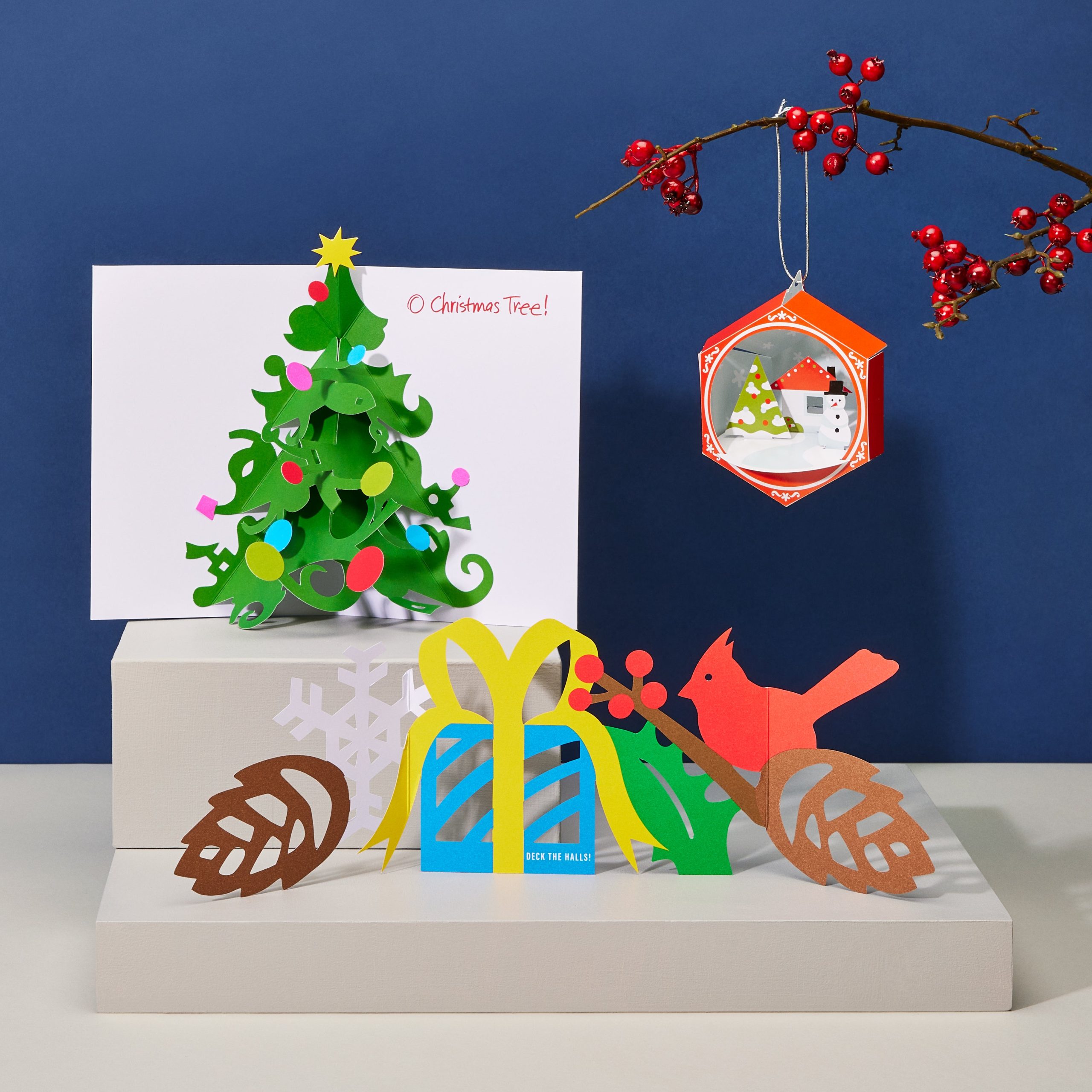 Deck the Halls! Holiday Pop-Up Cards - Set of 8 - Image 2