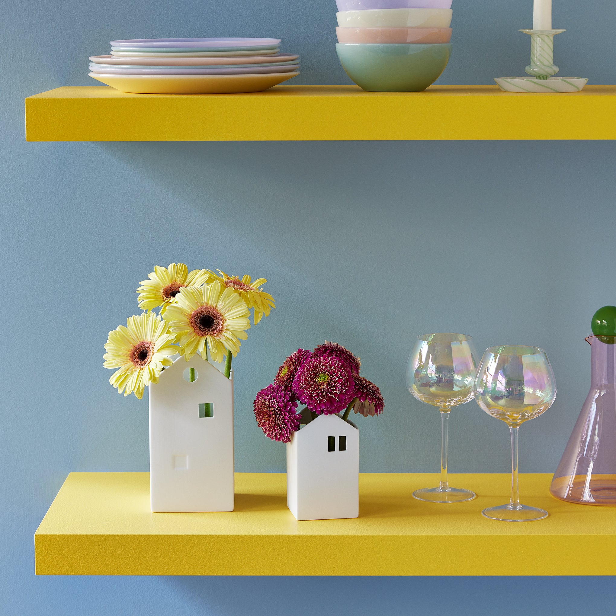 Village House Porcelain Vase - Large - Image 7