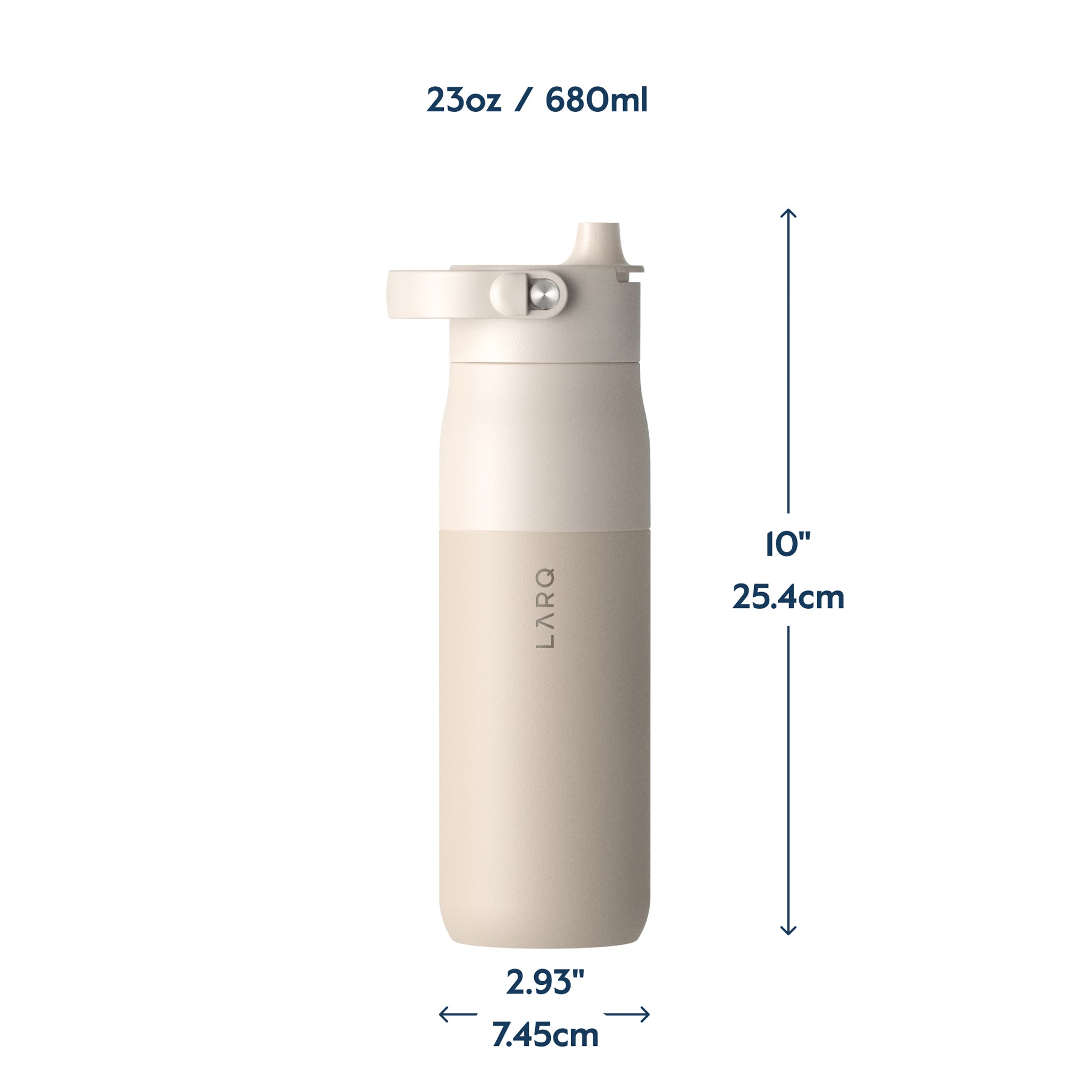 Larq PureVis 2.0 Water Bottle & Filters - Mojave Dune - Image 3