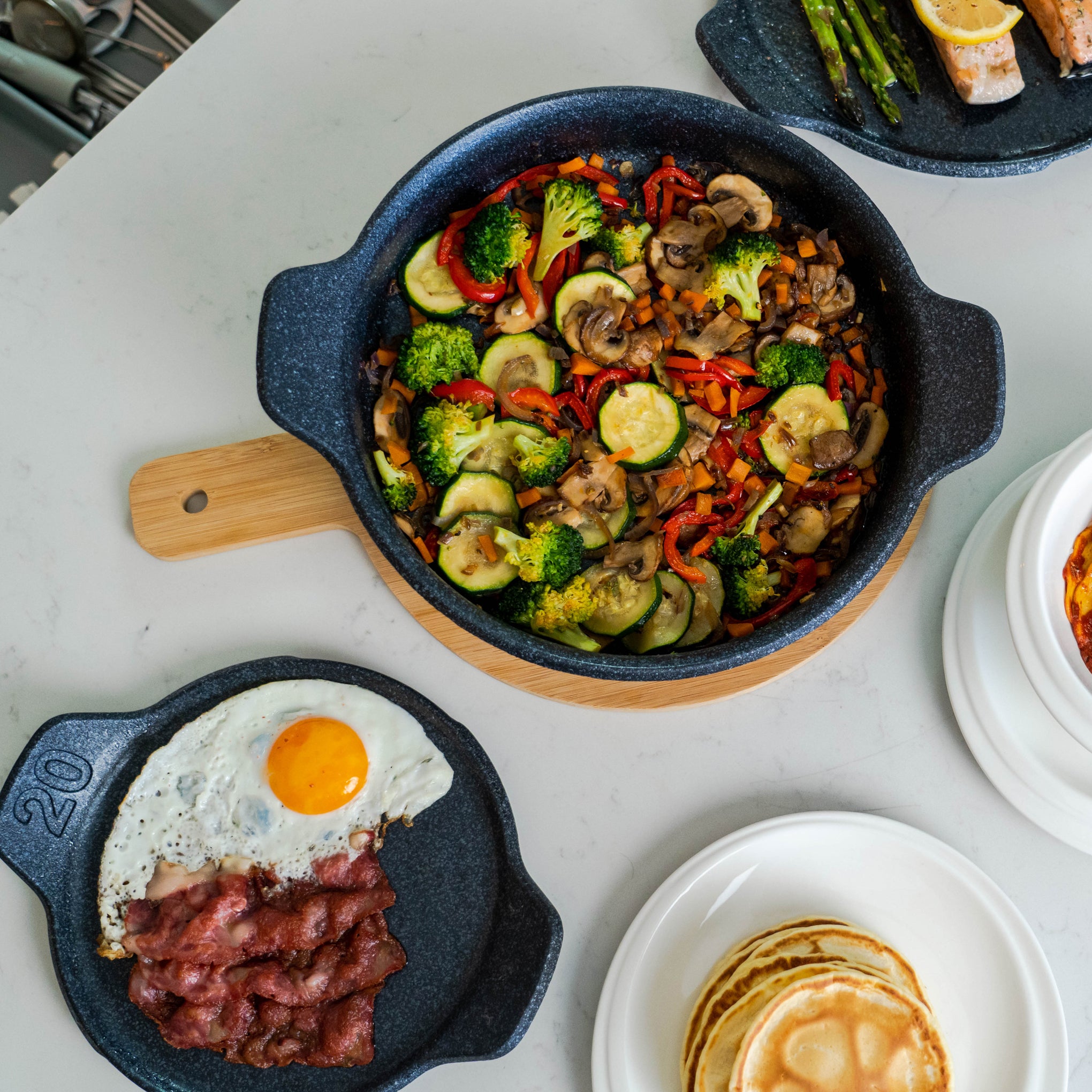 Pirotech Cookware - Set of 2 - Casserole Pot & Mini Grill - Image 2