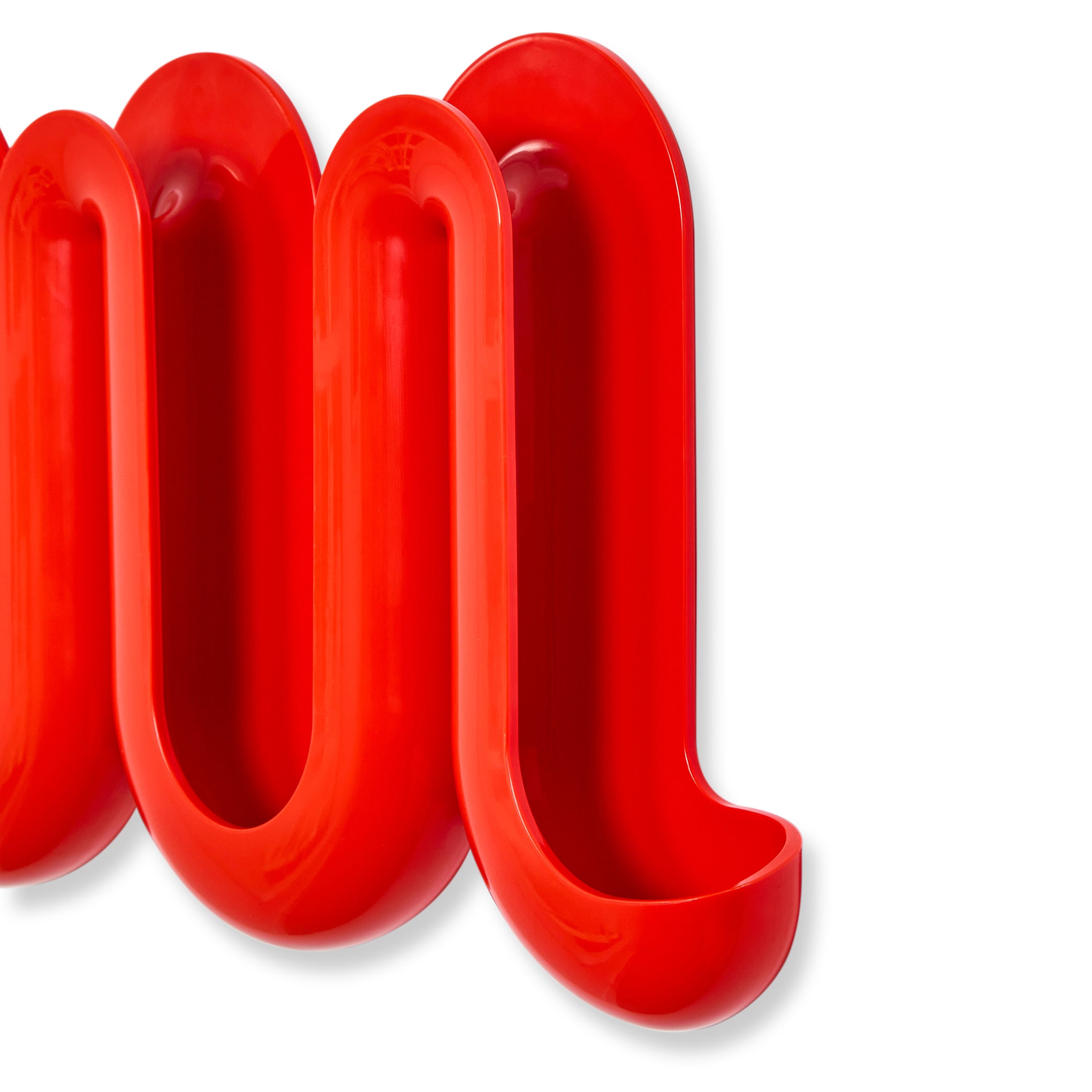 Swell Coat Rack & Wall Organizer - Red/ Orange - Image 4