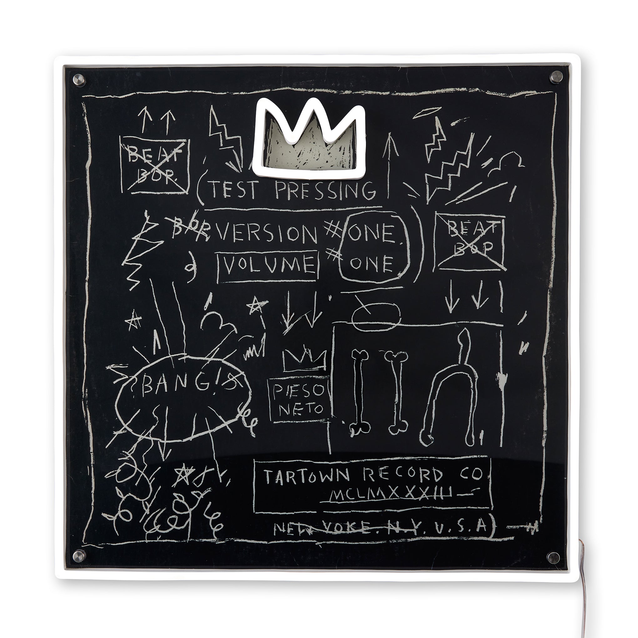 Jean-Michel Basquiat Beat Bop Neon Sign