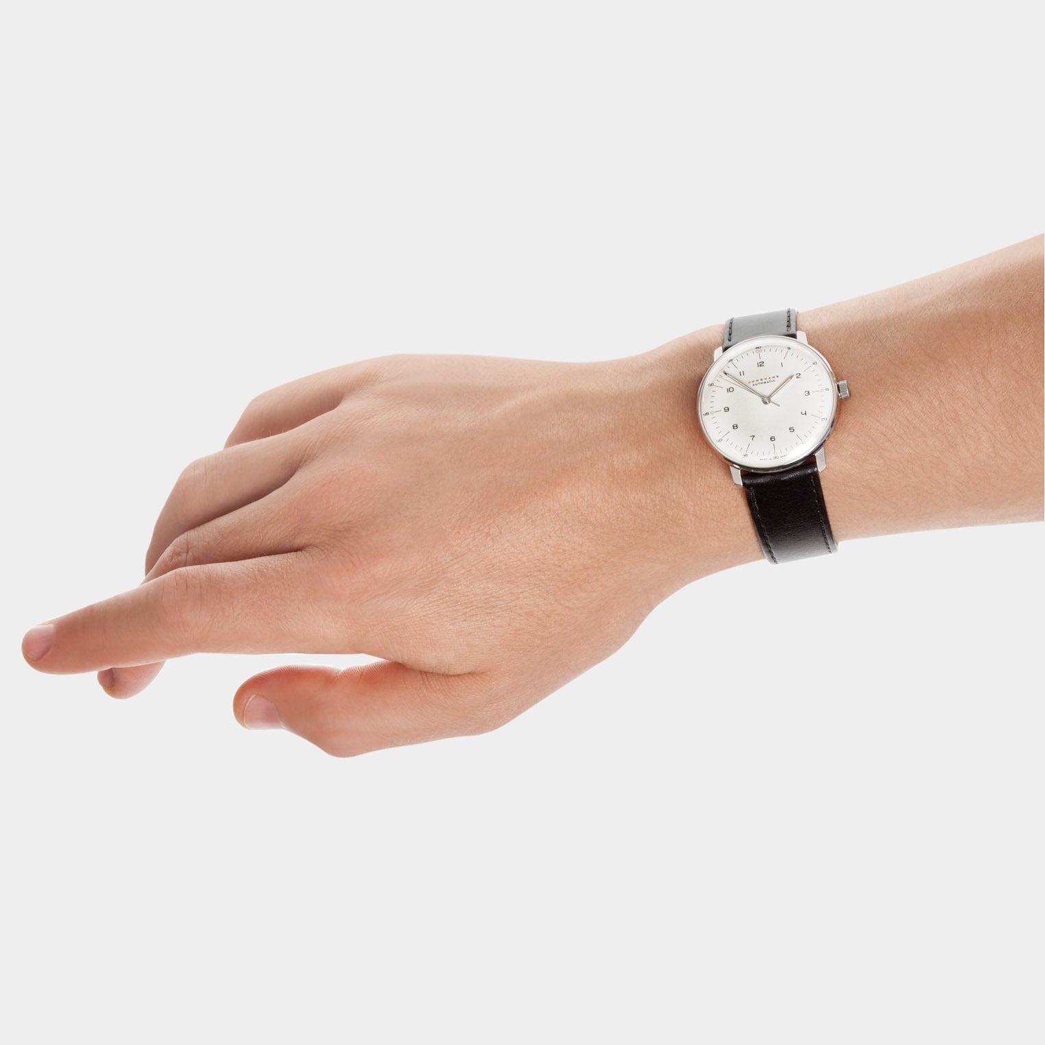Automatic Max Bill Watch - White/ Black - Image 3