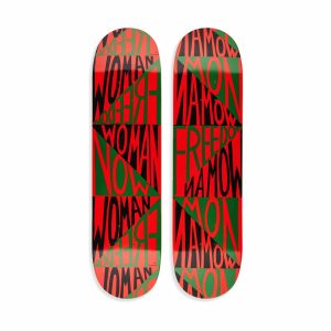 Faith Ringgold Woman Freedom Now Skateboard Diptych