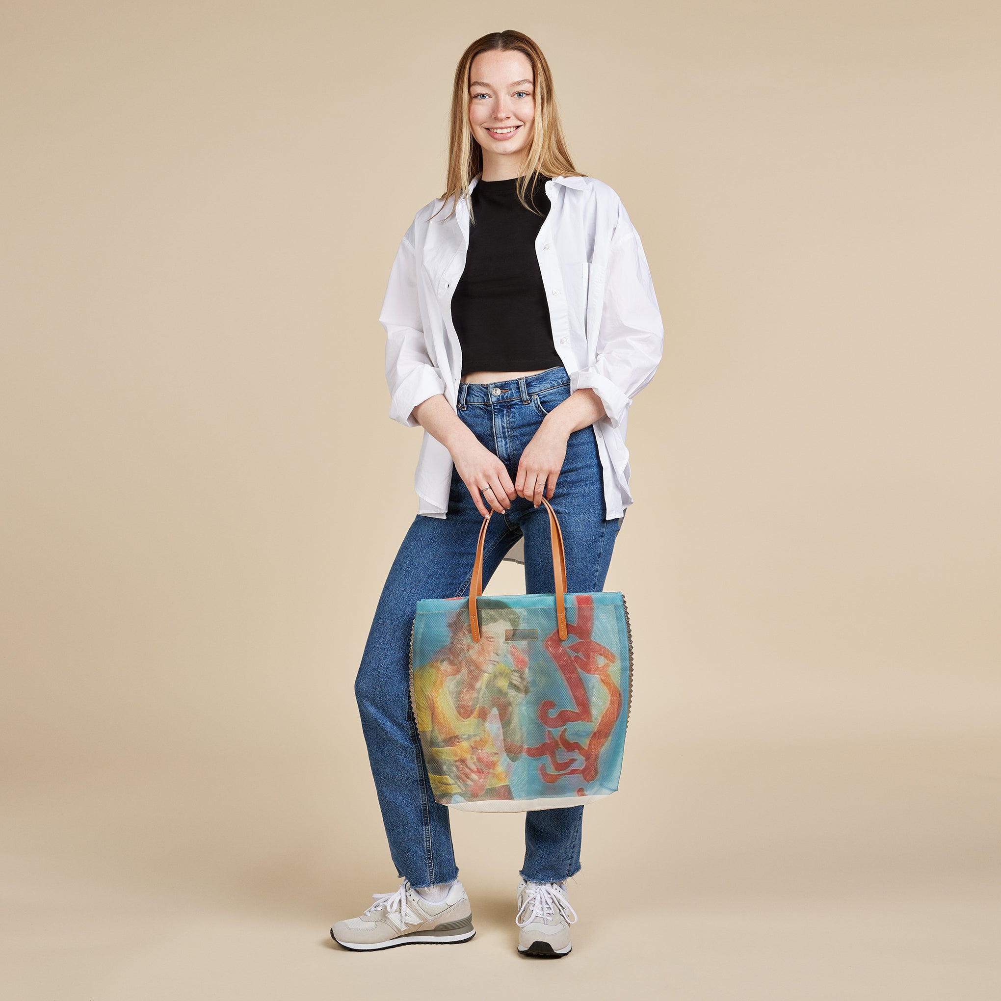 Joan Jonas Rachel Comey Mesh Tote - Blue - Image 2