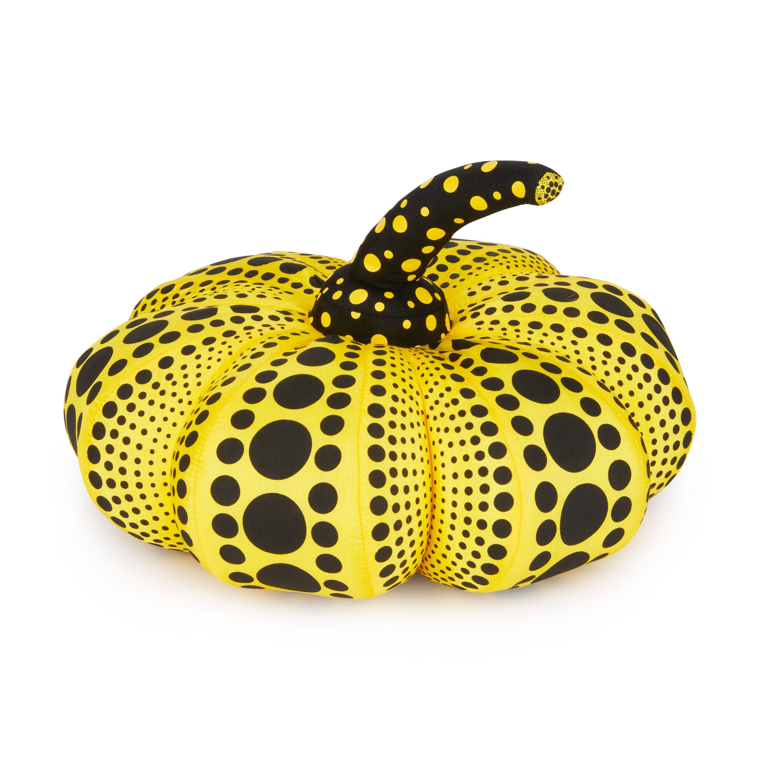 Yayoi Kusama Pumpkin Soft Sculpture - Yellow - Image 3