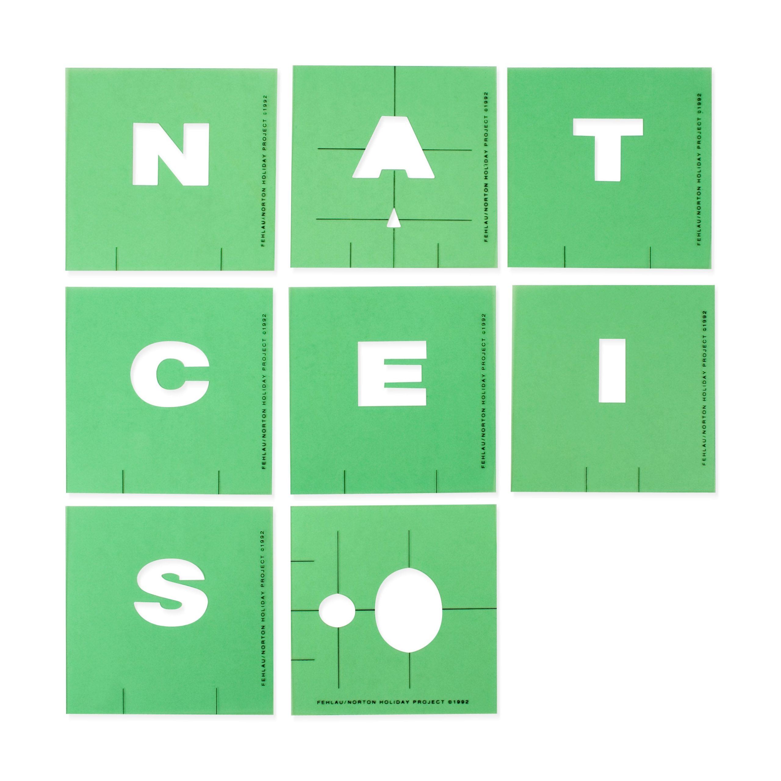 Fred Fehlau: Untitled (NO IT CAN ASSESS AN ACTION wall template)