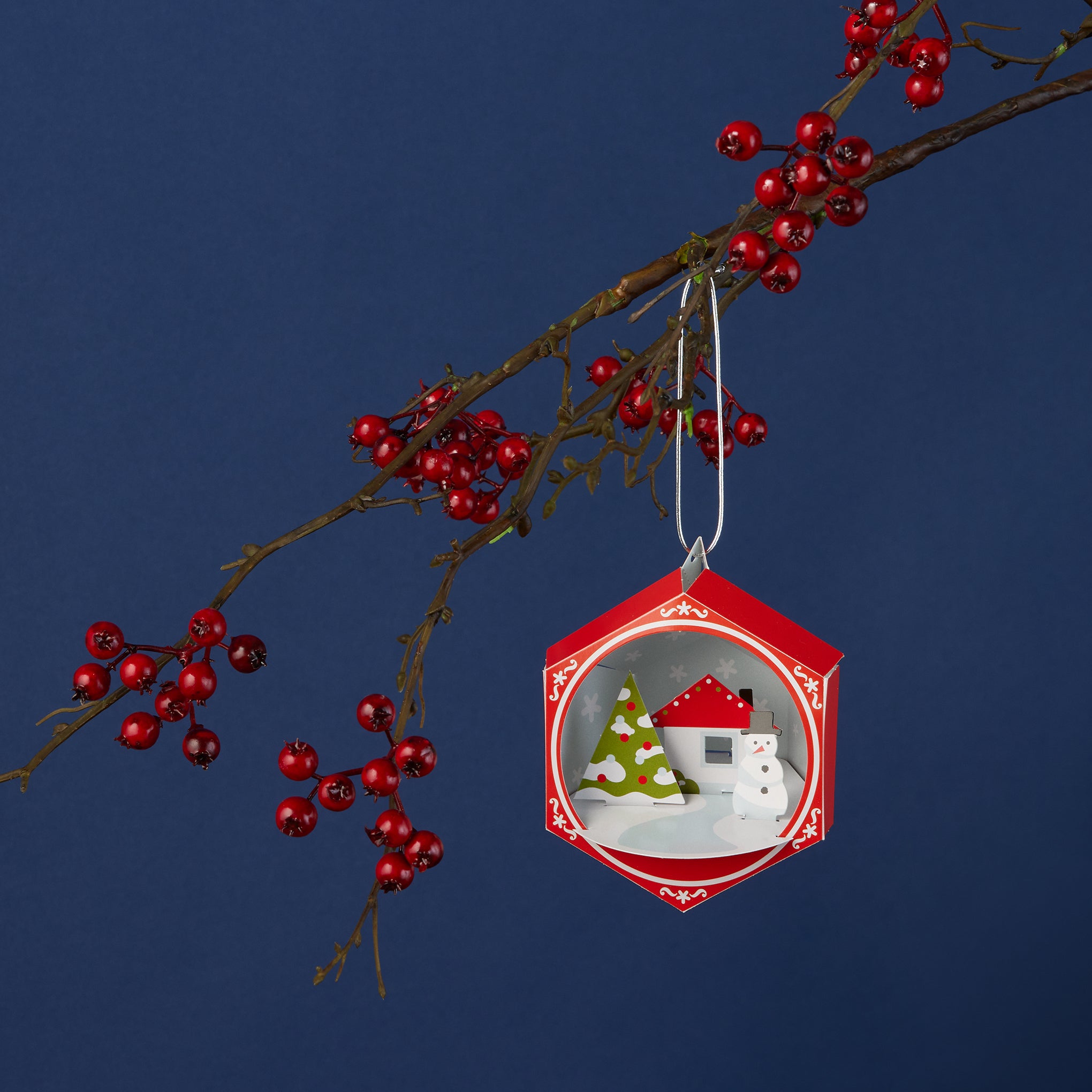 Snowman Ornament Holiday Pop-Up Cards - Set of 8 - Image 2