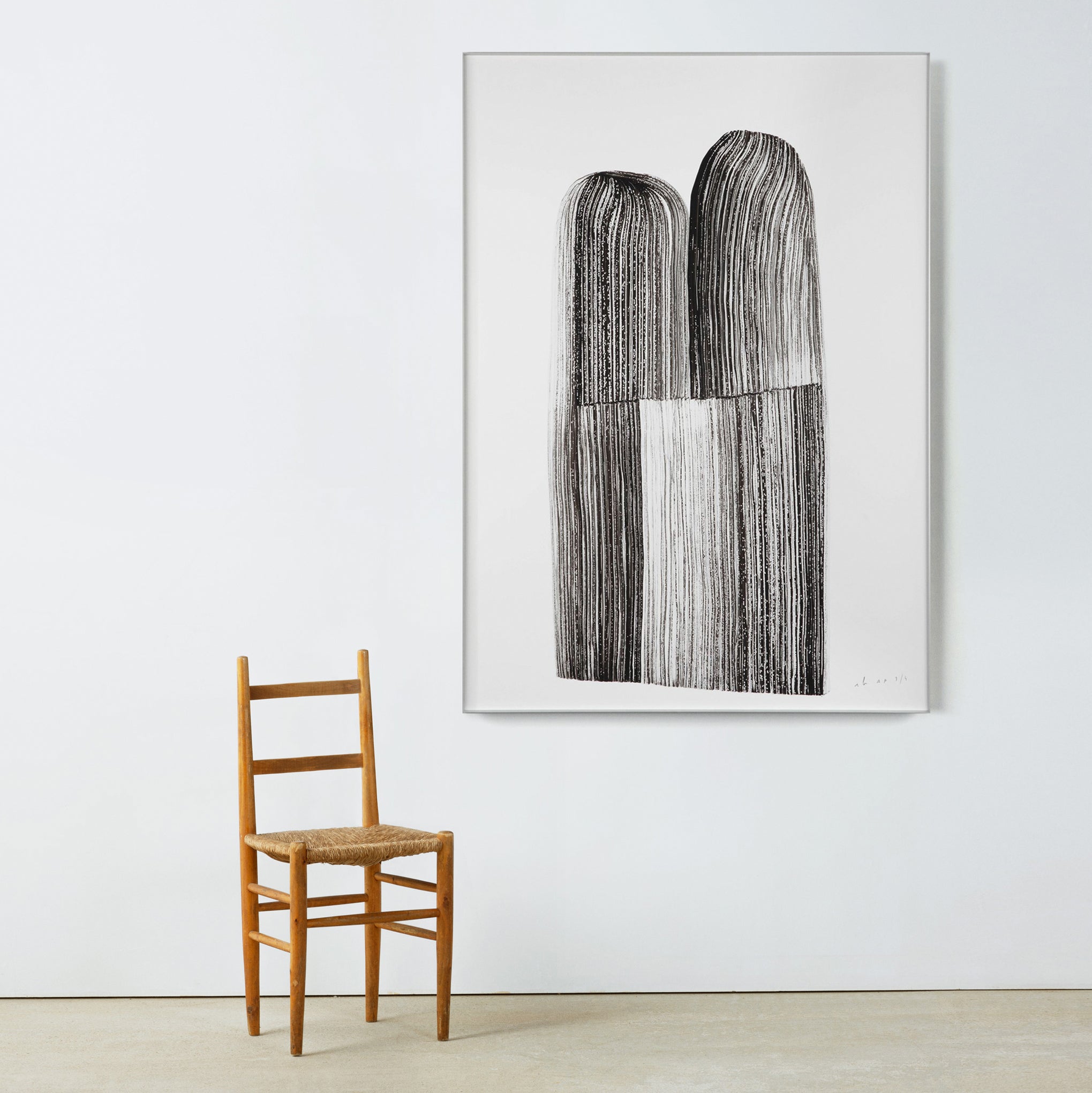 Ronan Bouroullec Black Ink 4 Limited Edition Framed Poster - Image 2
