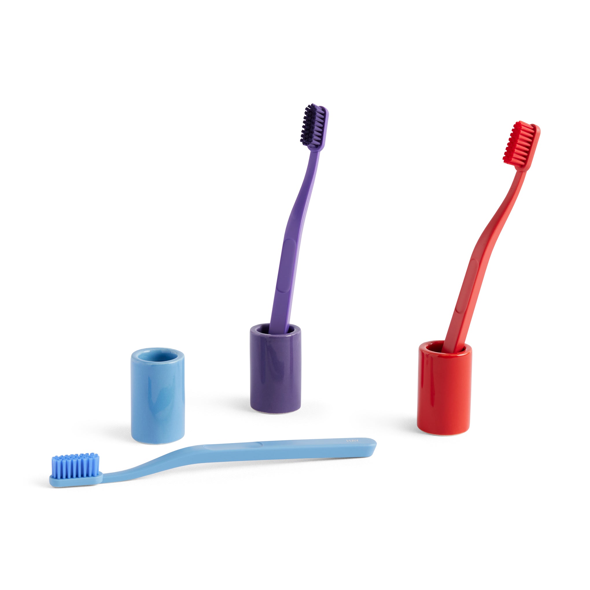 HAY Tann Recycled Plastic Toothbrush - Light Blue - Image 2