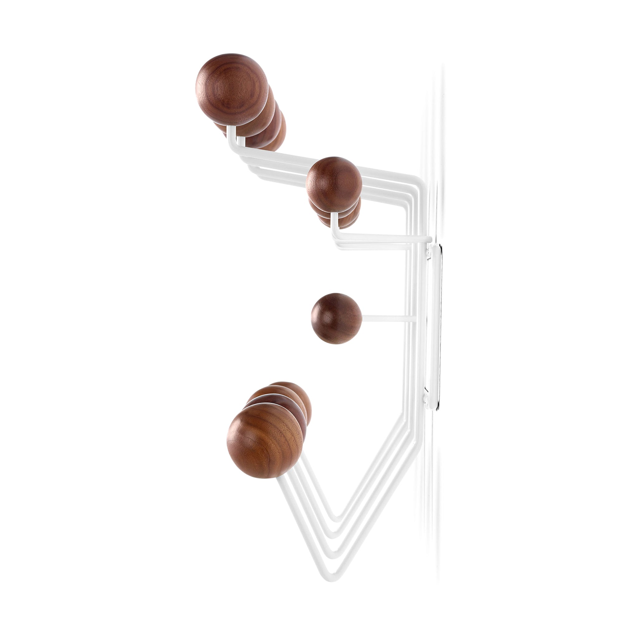 Eames® Hang-It-All Coat Rack from Herman Miller - White/ Walnut - Image 4