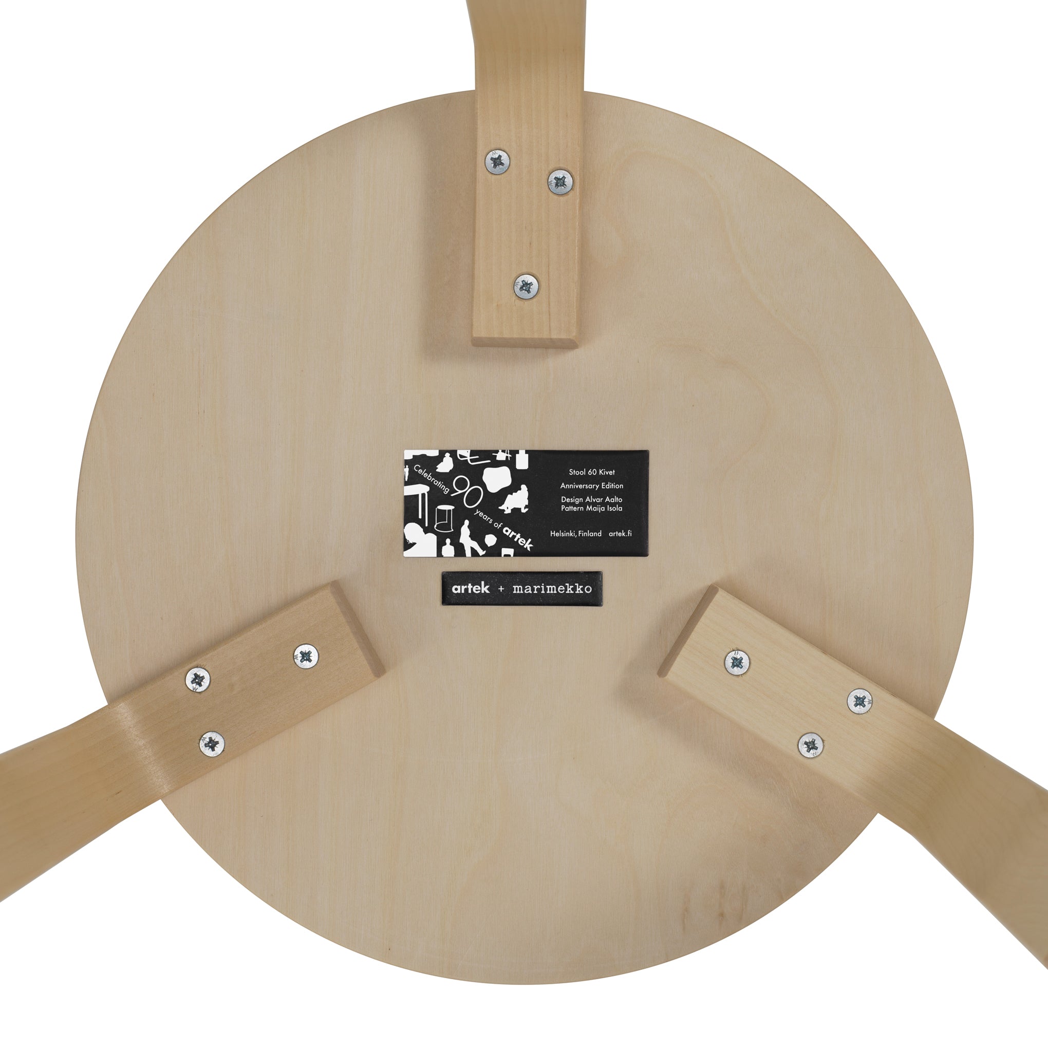 Artek Aalto Marimekko Stacking Stool 60 - Kivet - Image 5