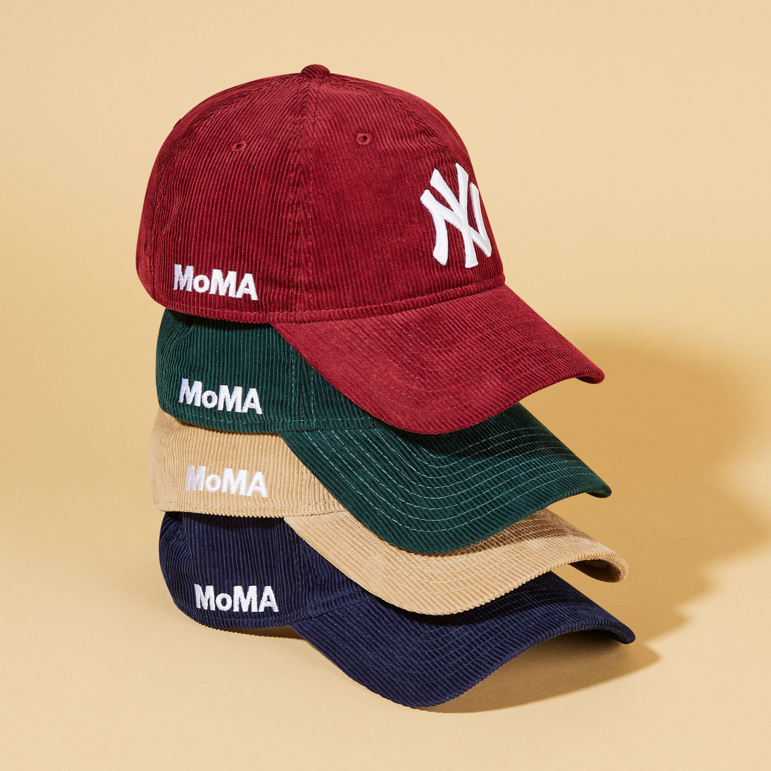 MoMA NY Yankees 9TWENTY Corduroy Adjustable Baseball Cap - Camel - Image 8