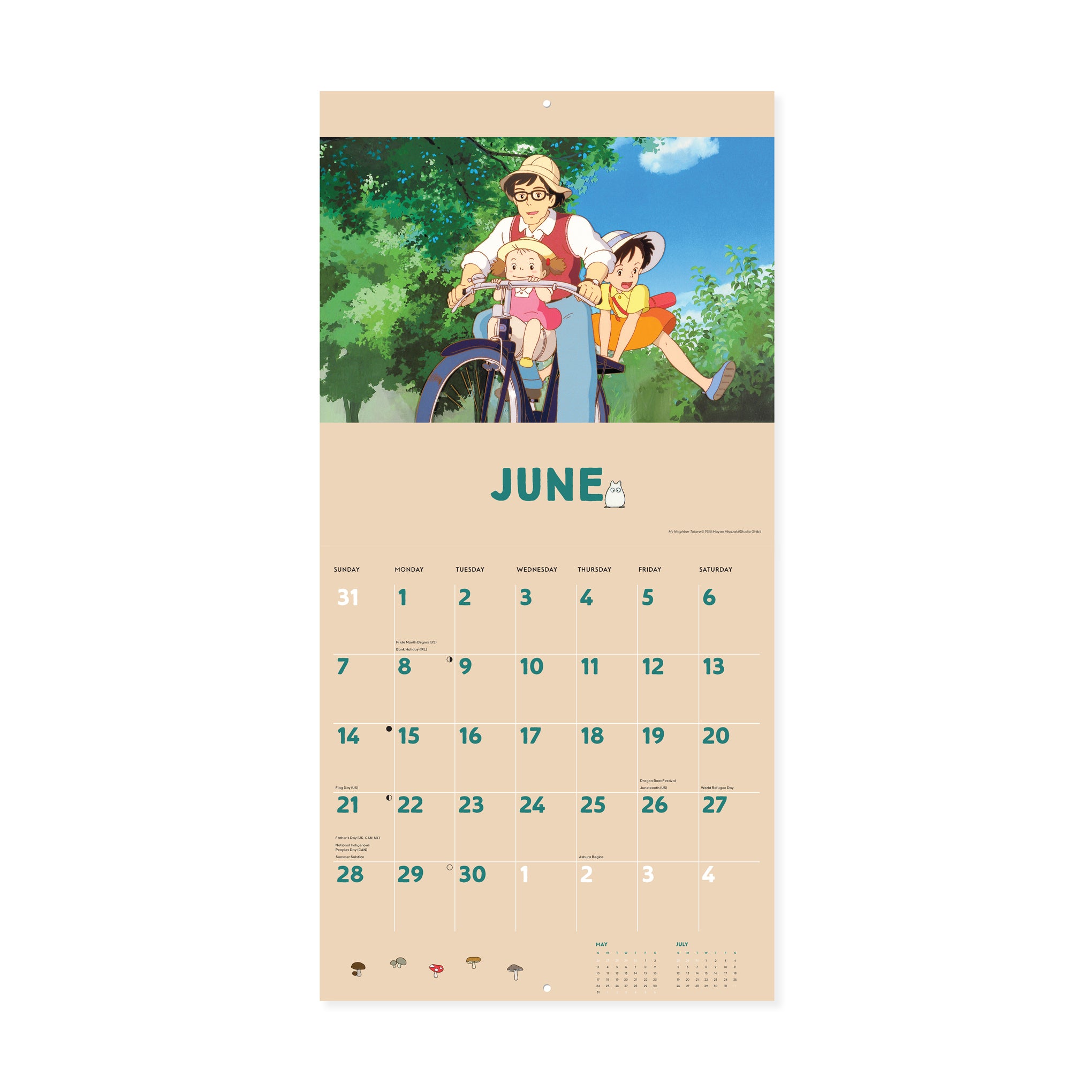 2026 My Neighbor Totoro Wall Calendar - Image 3