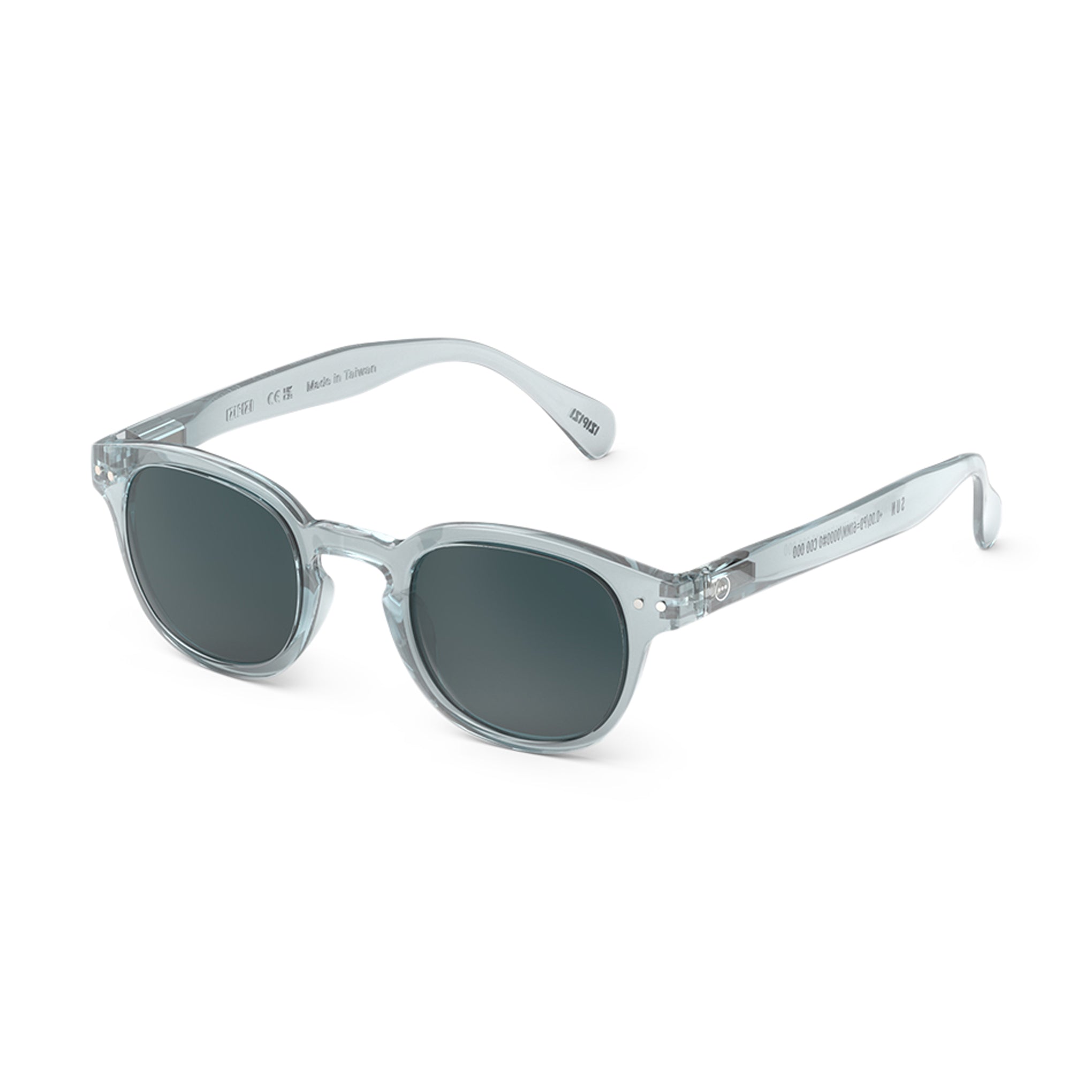 IZIPIZI Rounded-Edge Square Sunglasses #C - Frozen Blue - Image 2