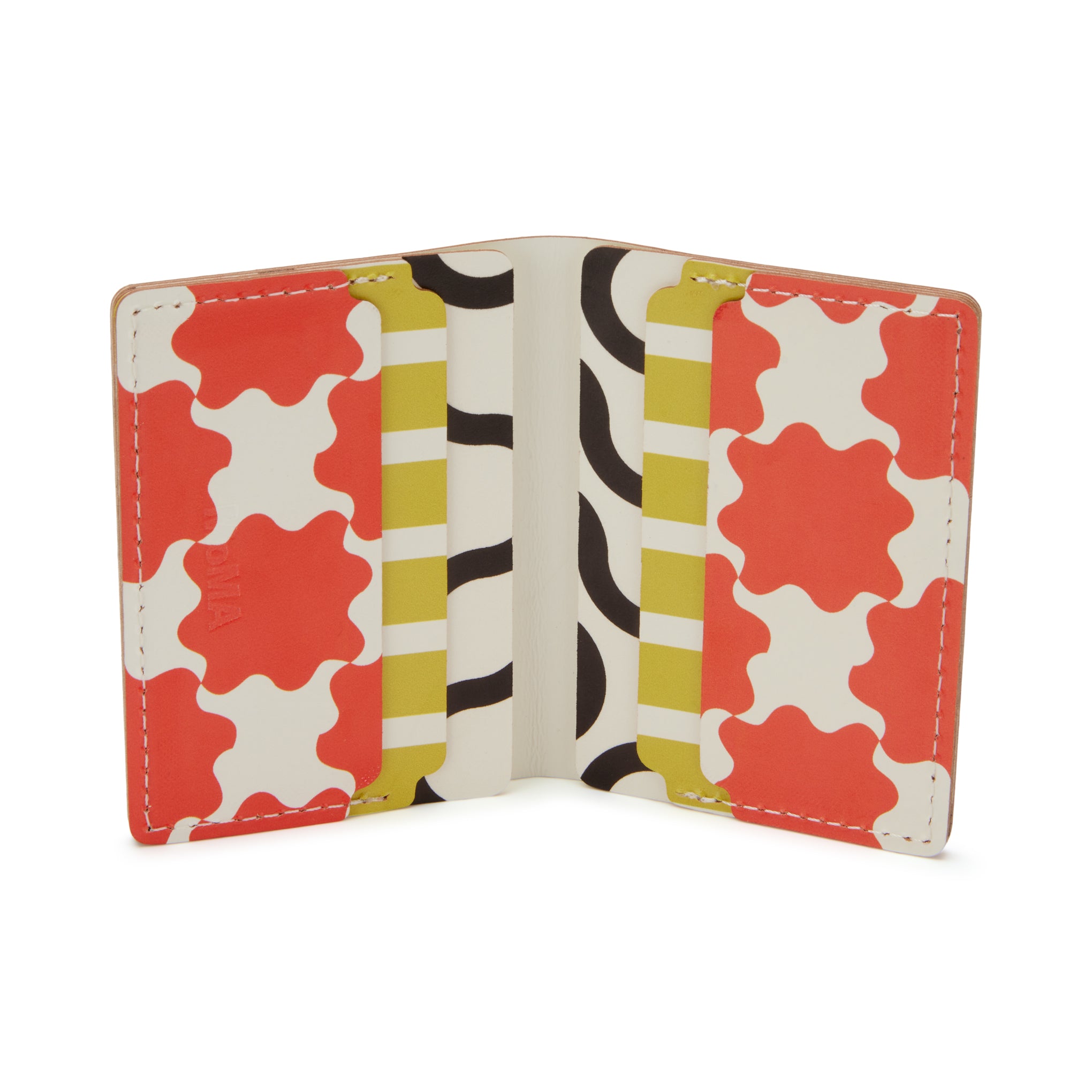 Dusen Dusen Recycled Leather Double Card Holder - Arc - Image 3