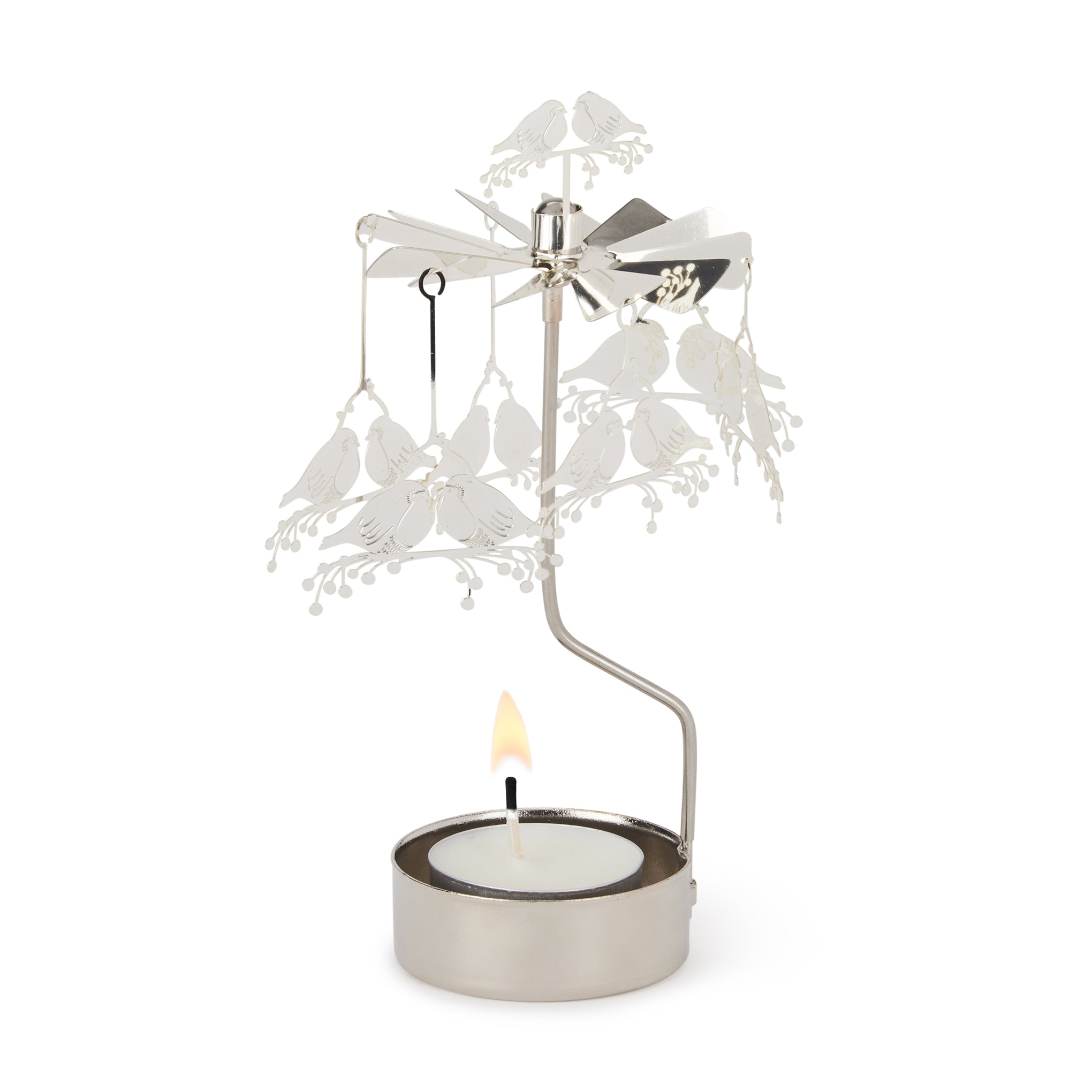 Rotary Birds Tea Light Candle Holder