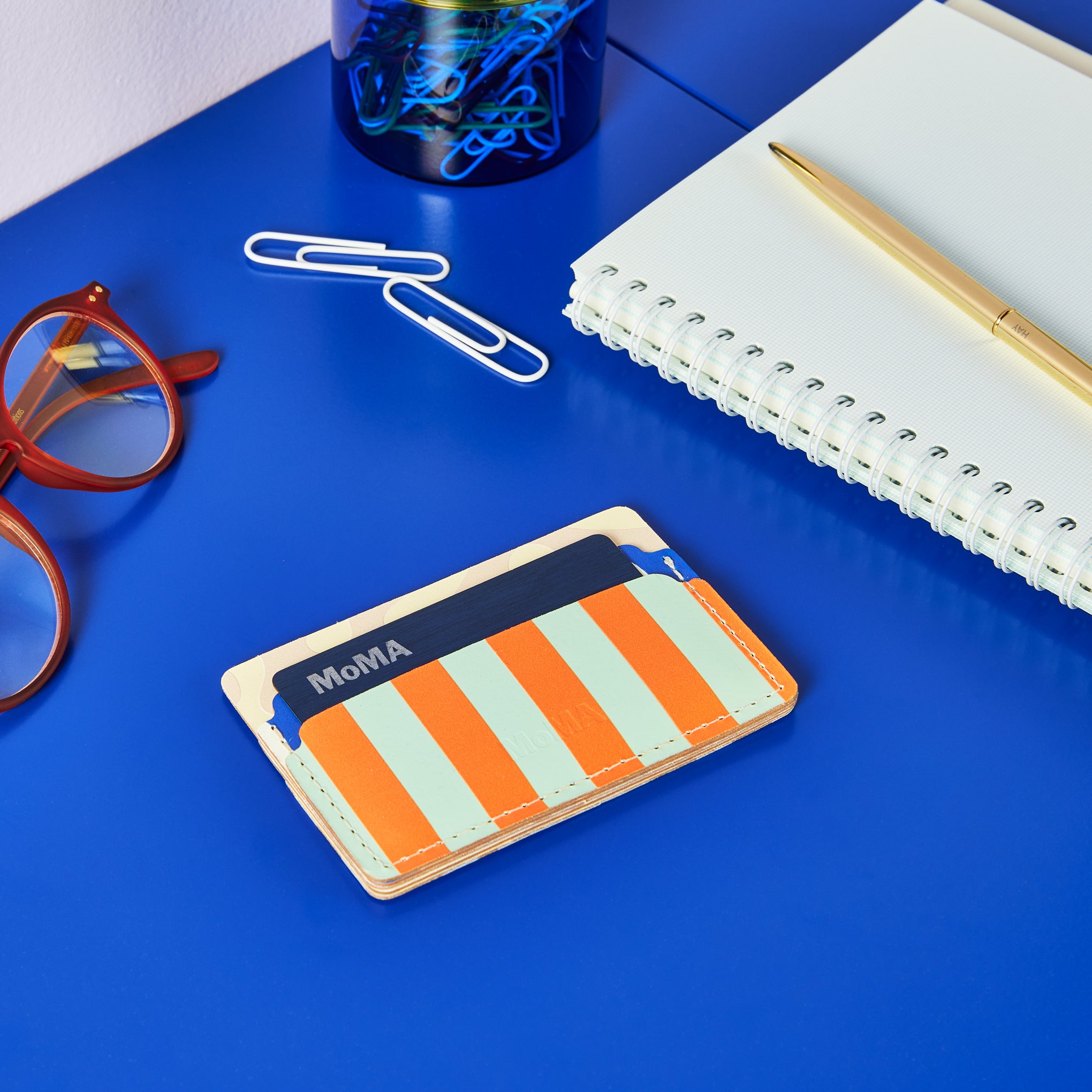 Dusen Dusen Recycled Leather Card Holder - Sand - Image 2