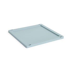HAY Recycled Storage Bin Collapsible Plastic Lid - Dusty Blue