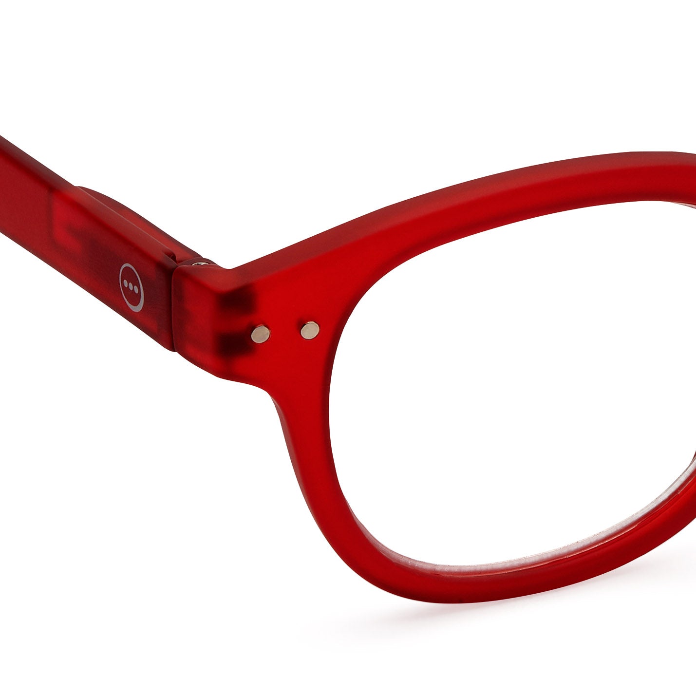 IZIPIZI Rounded-Edge Square Reading Glasses #C - Red - Image 2