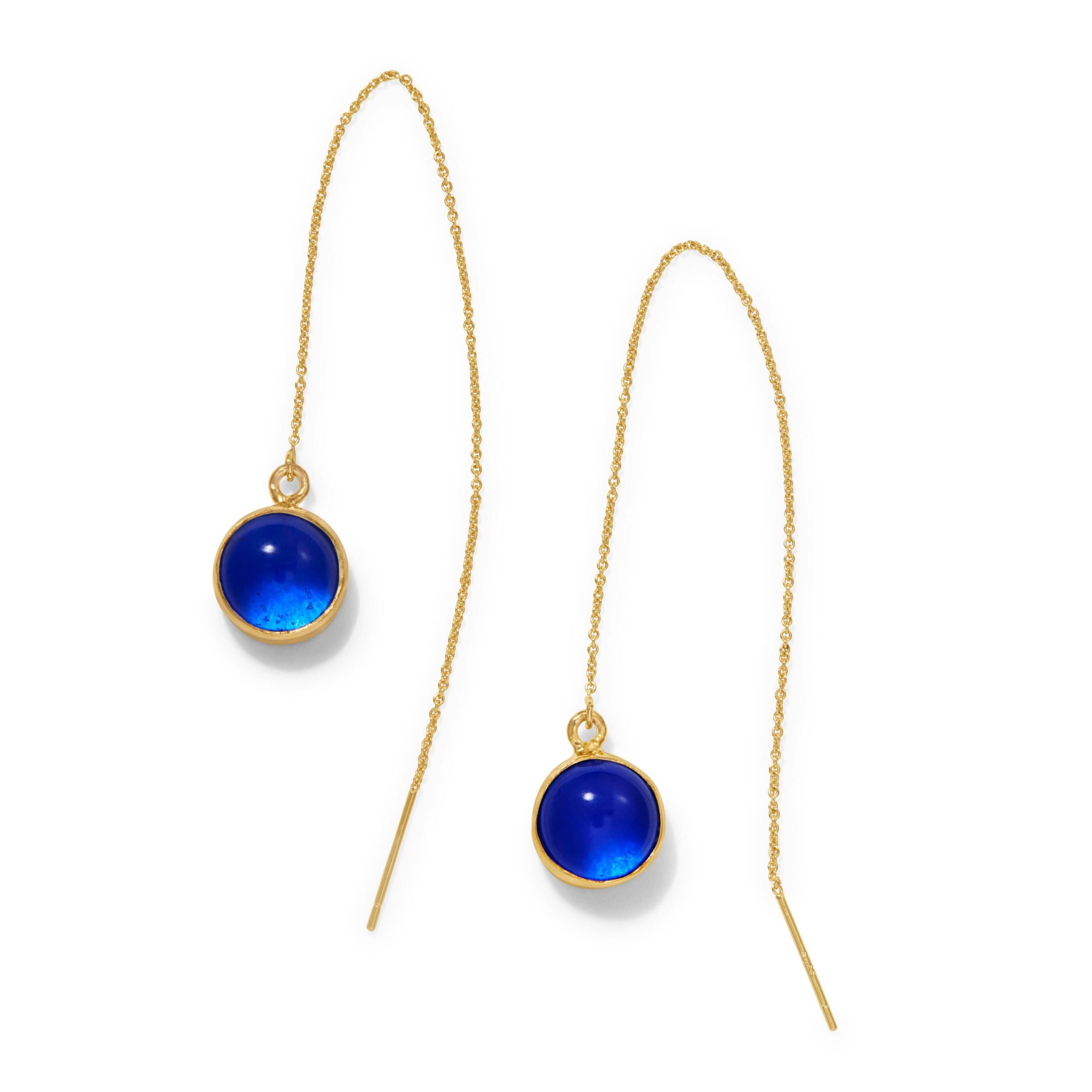 Soko Gold-Plated Umbo Chain Threader Earrings