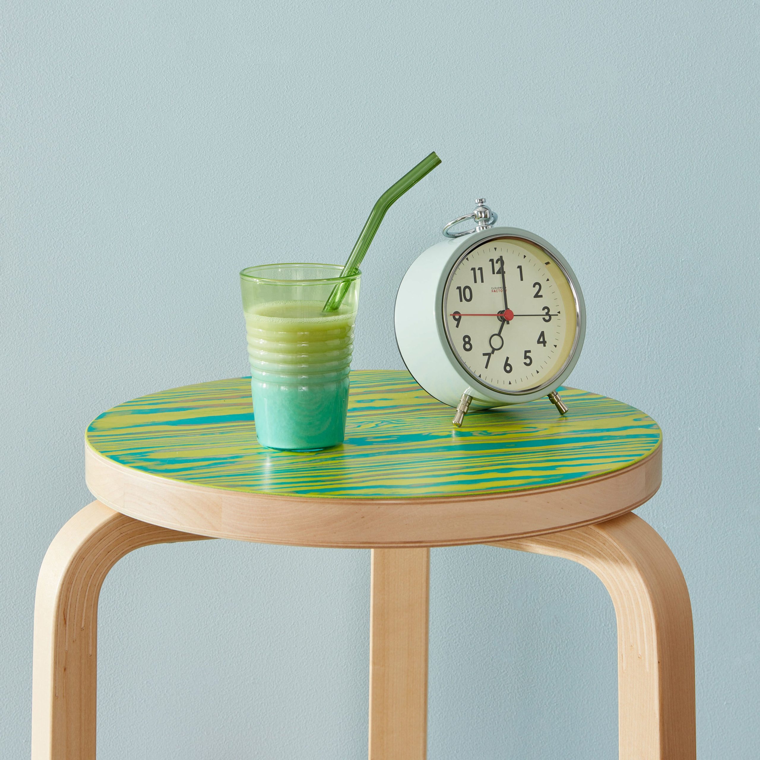 Artek Aalto ColoRing 60 Stacking Stool - Yellow/ Green - Image 5