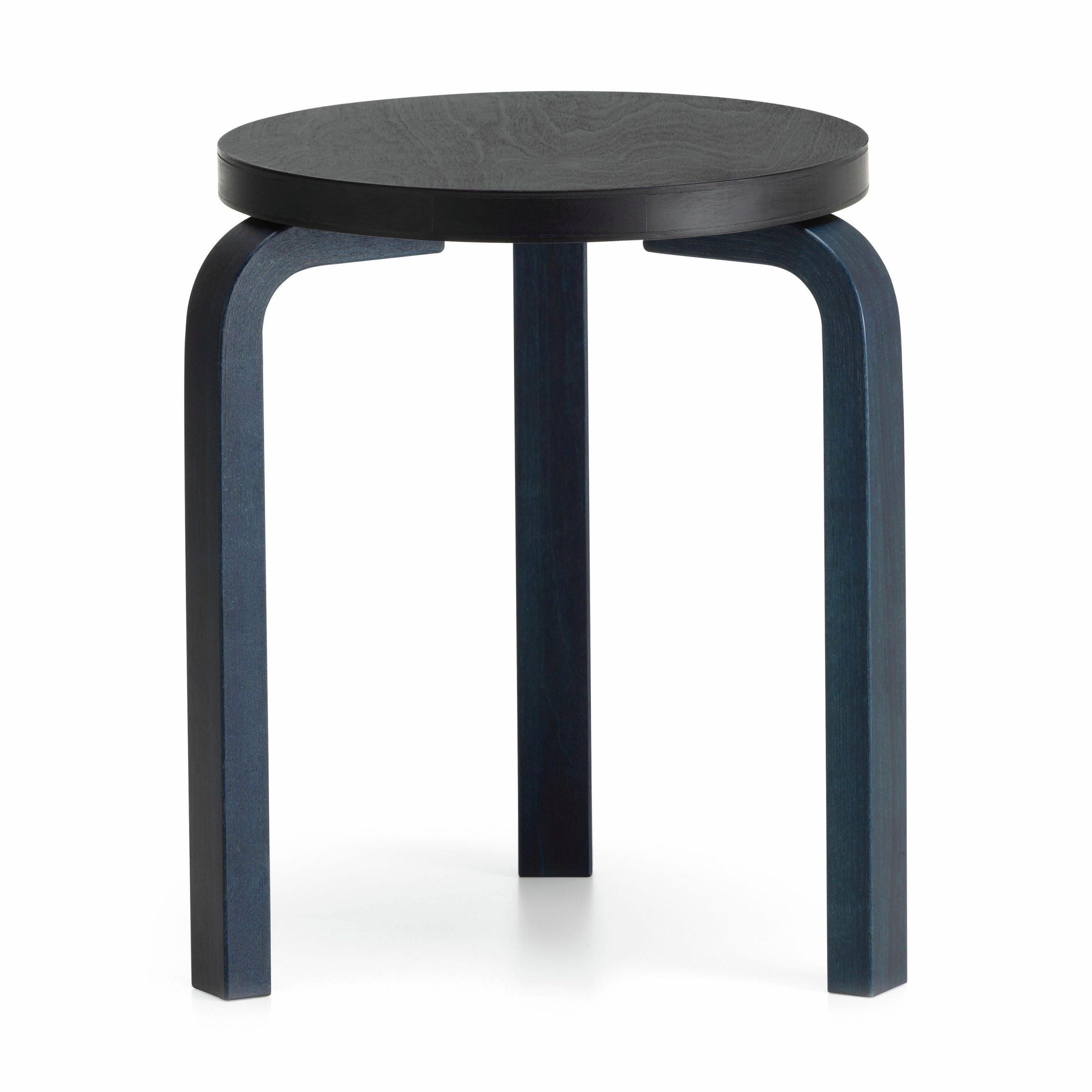 Artek Aalto Stacking Stool 60 - Black/ Black - Image 4