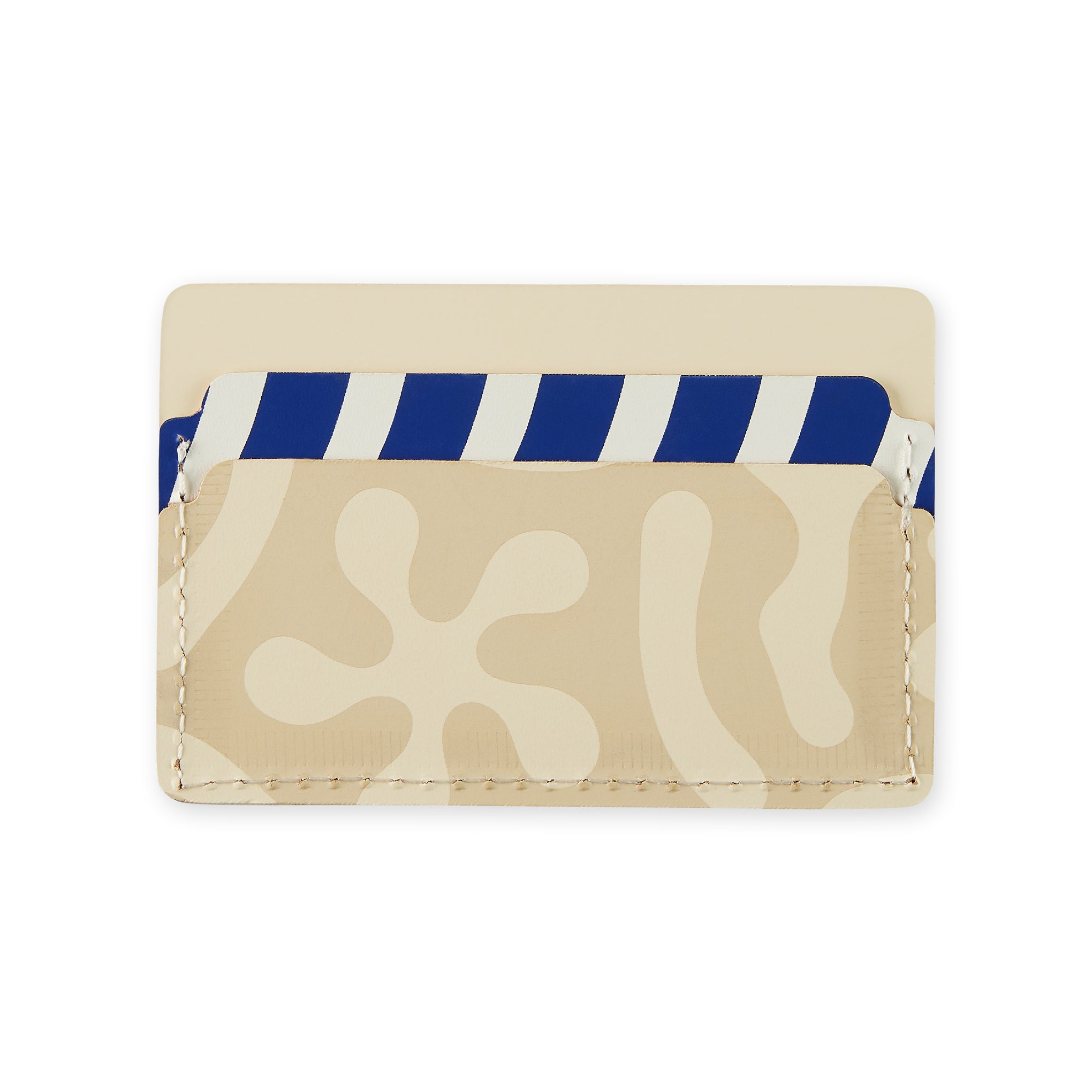 Dusen Dusen Recycled Leather Card Holder - Sand - Image 3