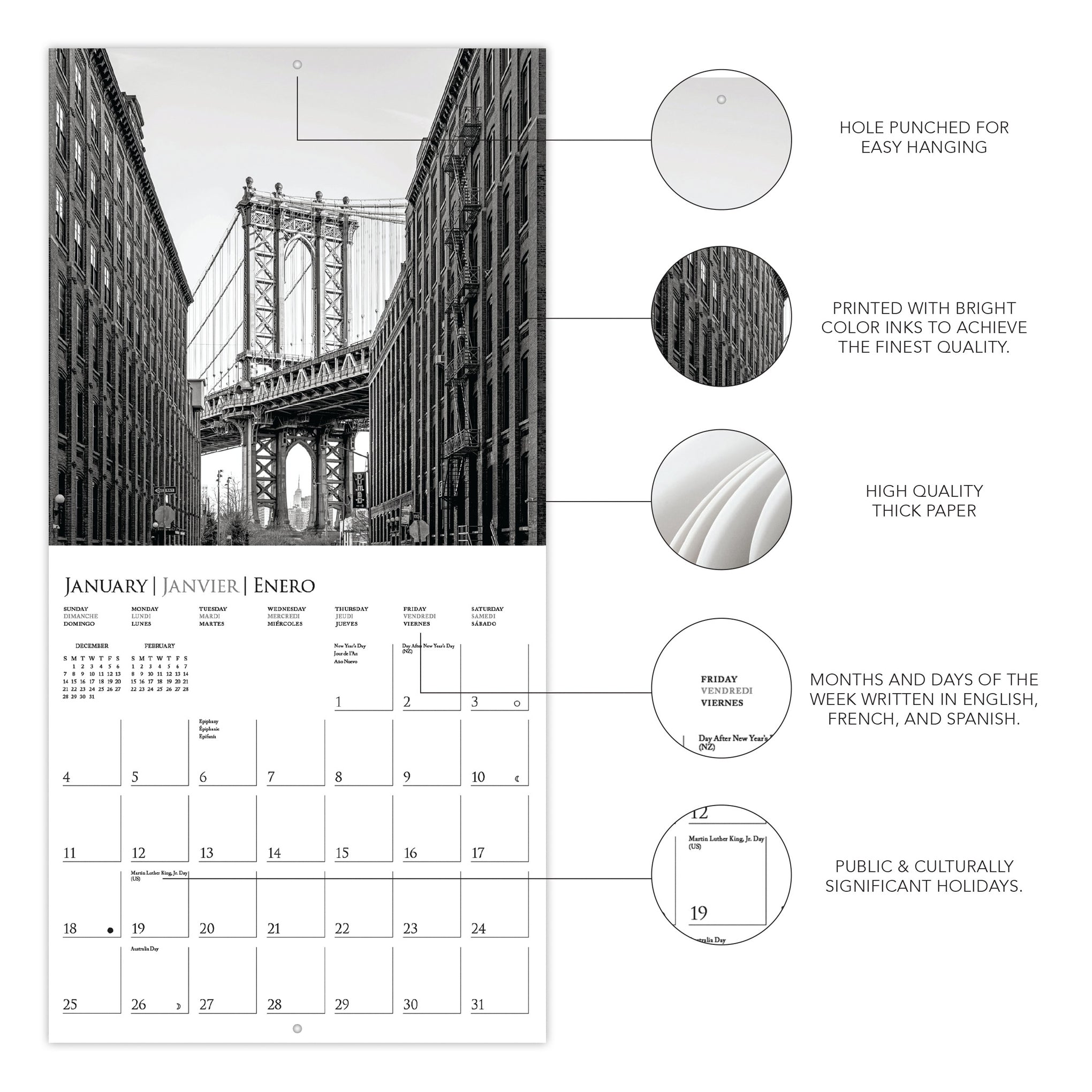 2026 New York City Wall Calendar - Image 3