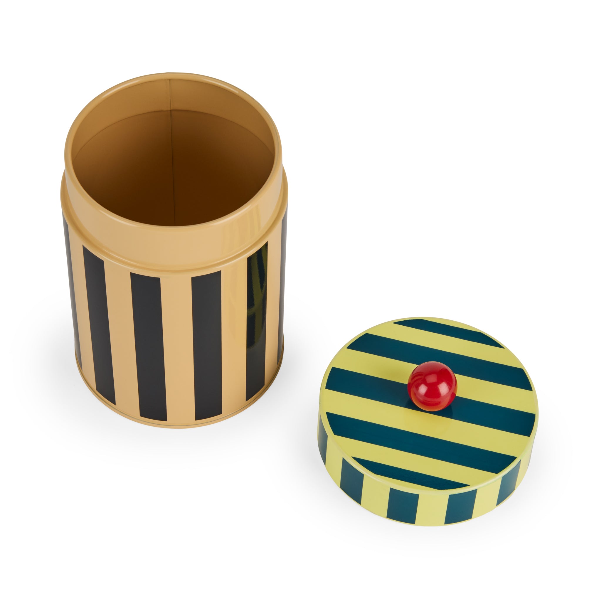 Dusen Dusen Striped Canister - Orange/ Black - Image 3