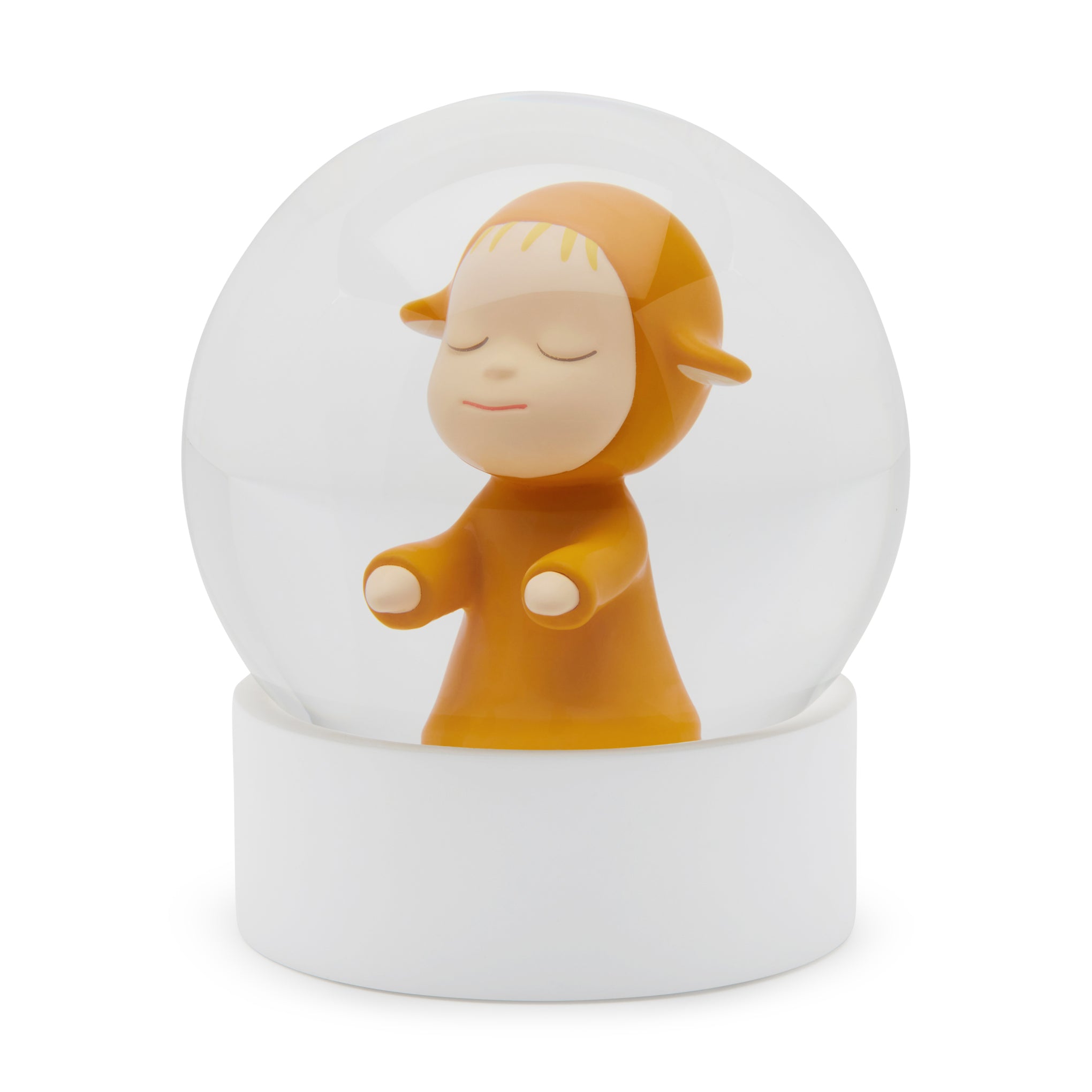 Yoshitomo Nara Little Wanderer Snow Globe - Yellow - Image 3