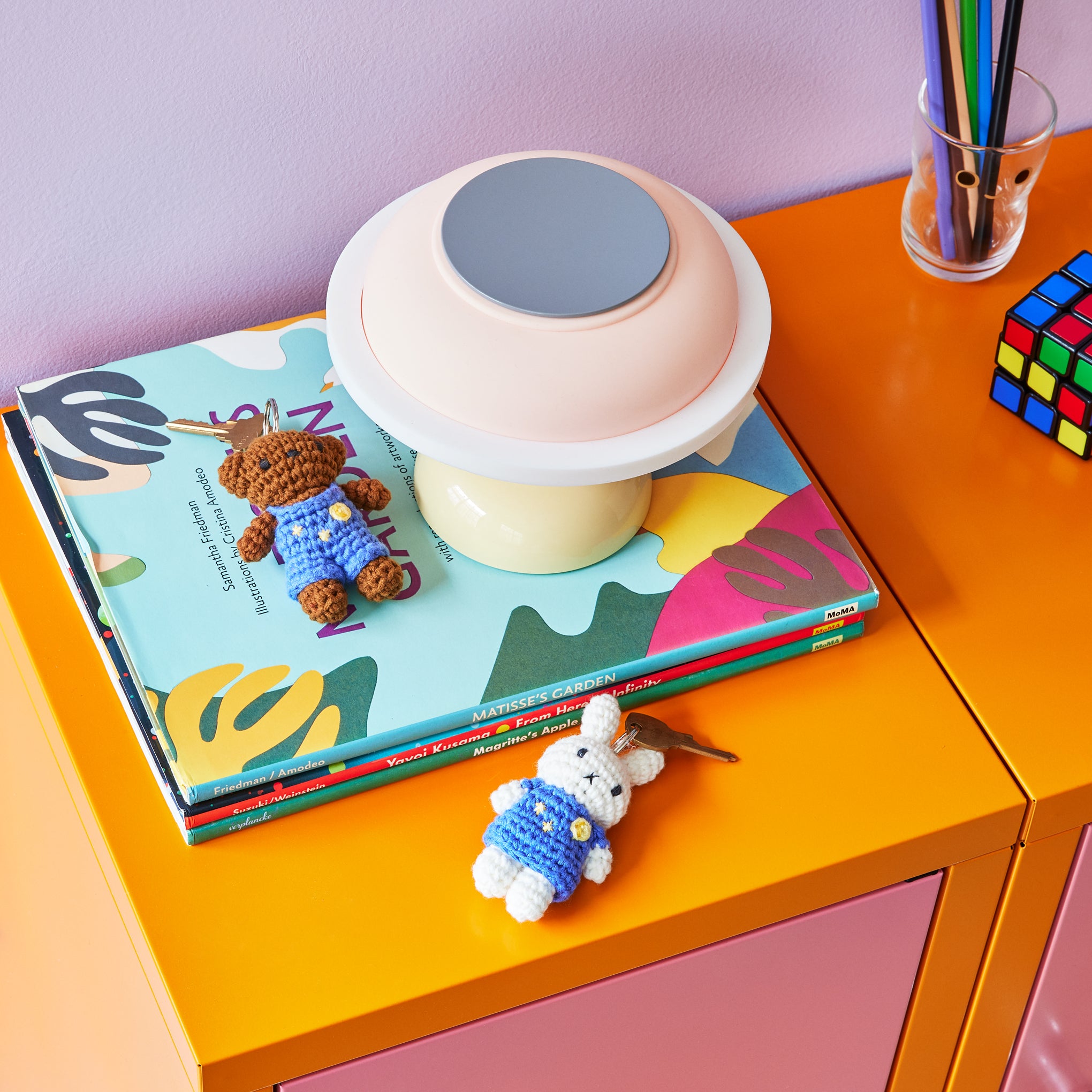 Miffy & Friends Crocheted Van Gogh The Starry Night Keychain - Miffy - Image 3