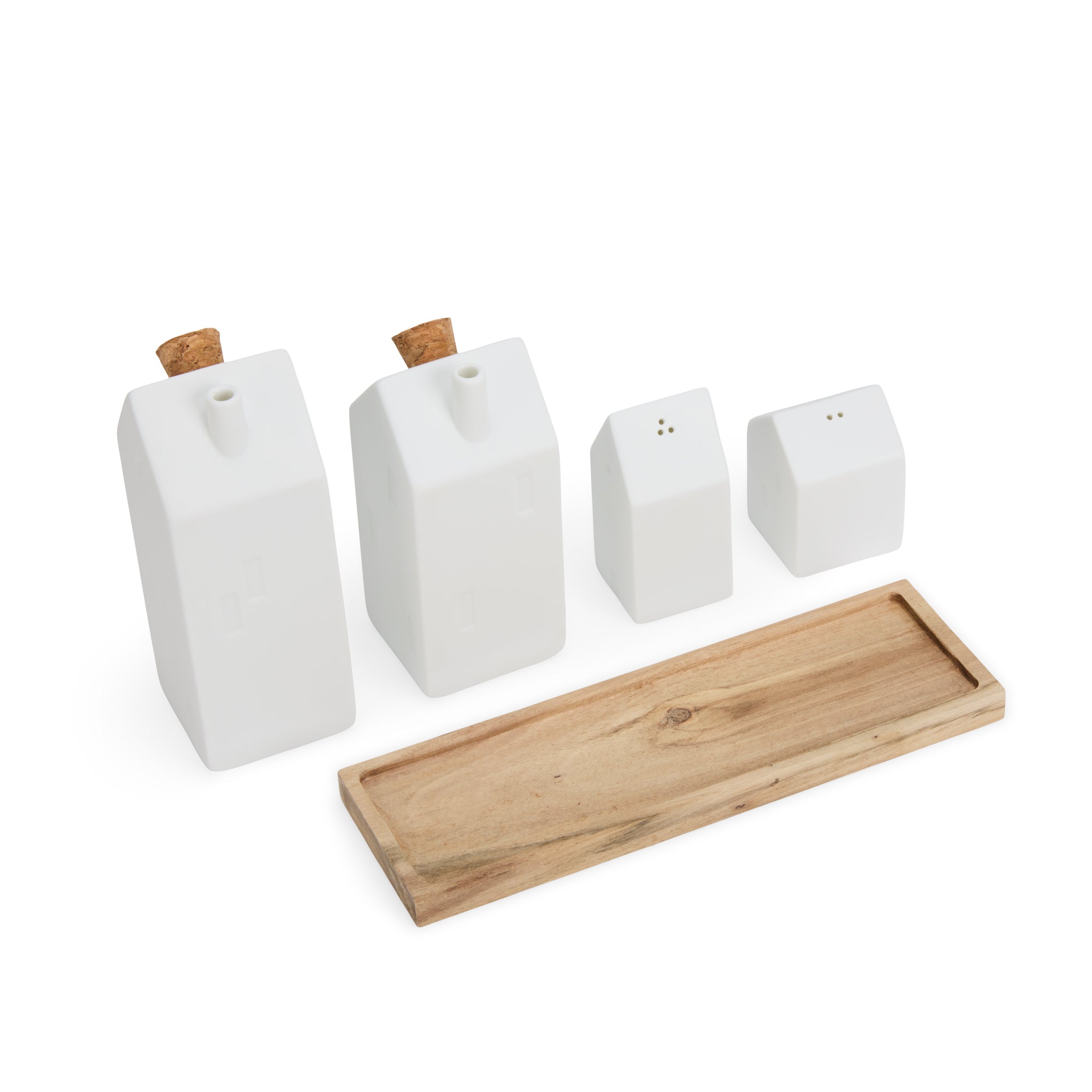 Village House Porcelain Seasoning Vessels - Set of 4 - Image 3