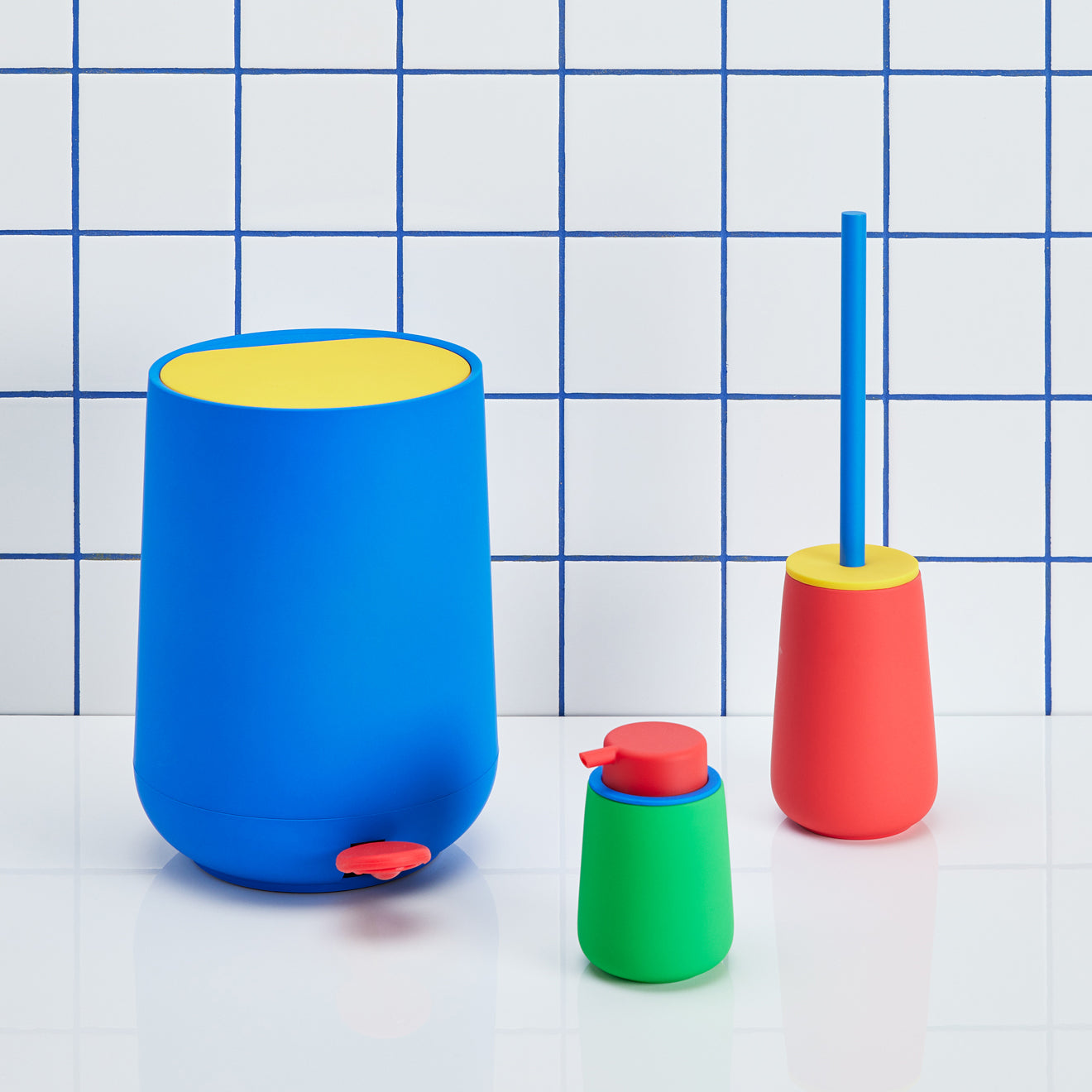 Nova One Color Block Bathroom Accessories - Toilet Brush - Image 4