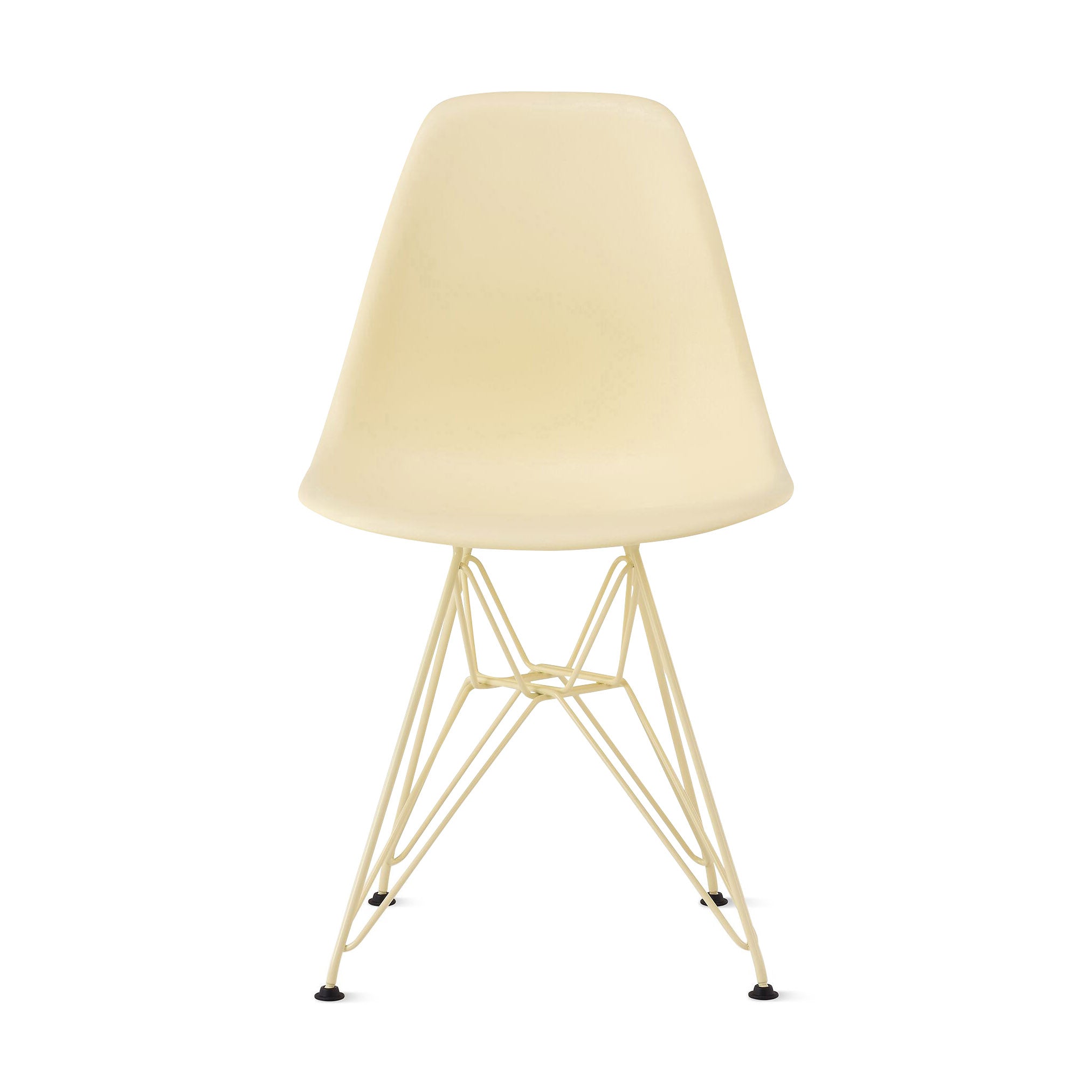 Herman Miller x HAY Eames Molded Recycled Plastic Side Chair - Powder Yellow - Image 3