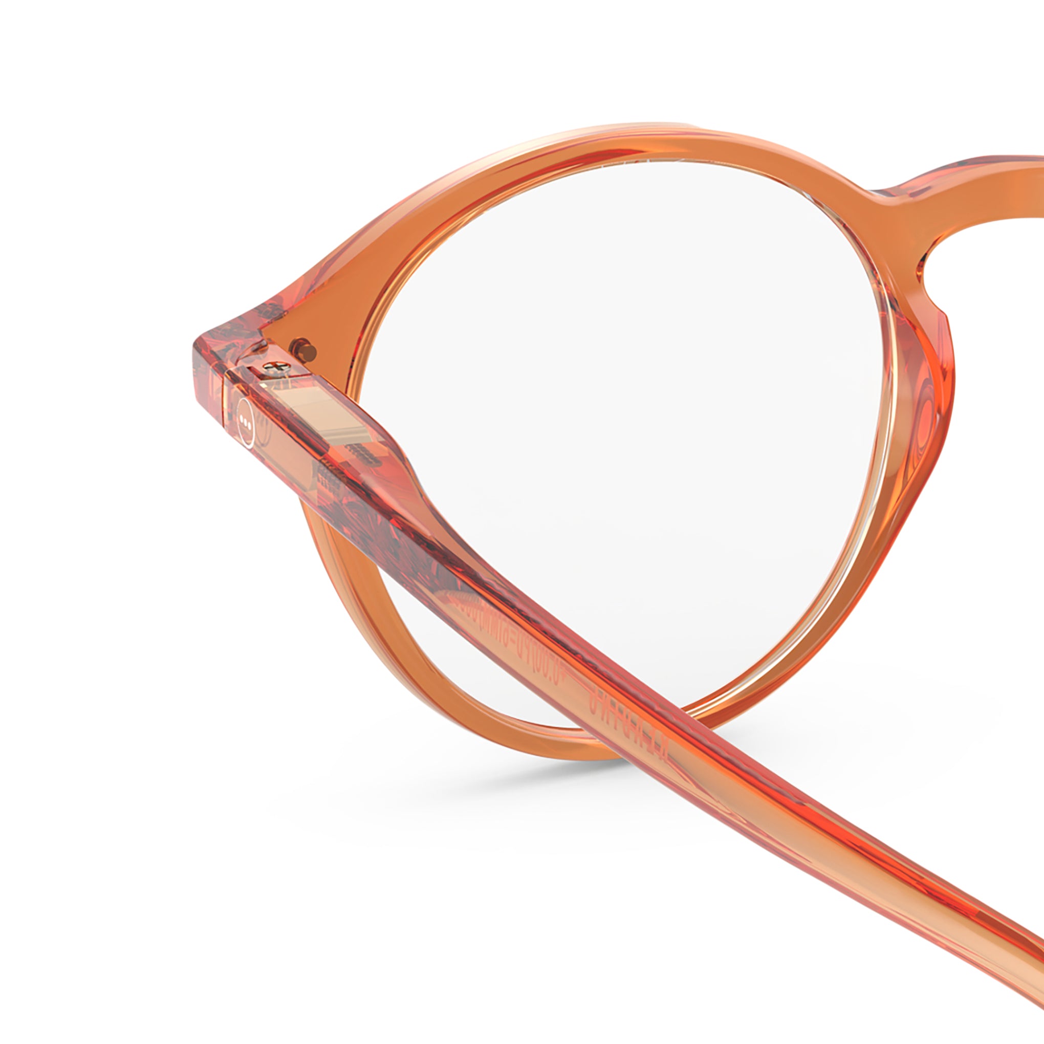 IZIPIZI Stadium Round Reading Glasses #D - Orange Smash - Image 4