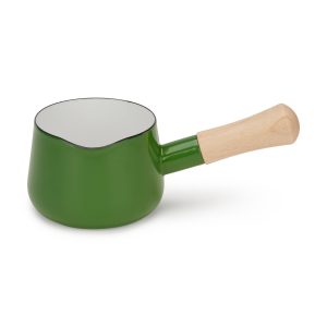 Porcelain Enamel Milk Pan - Green