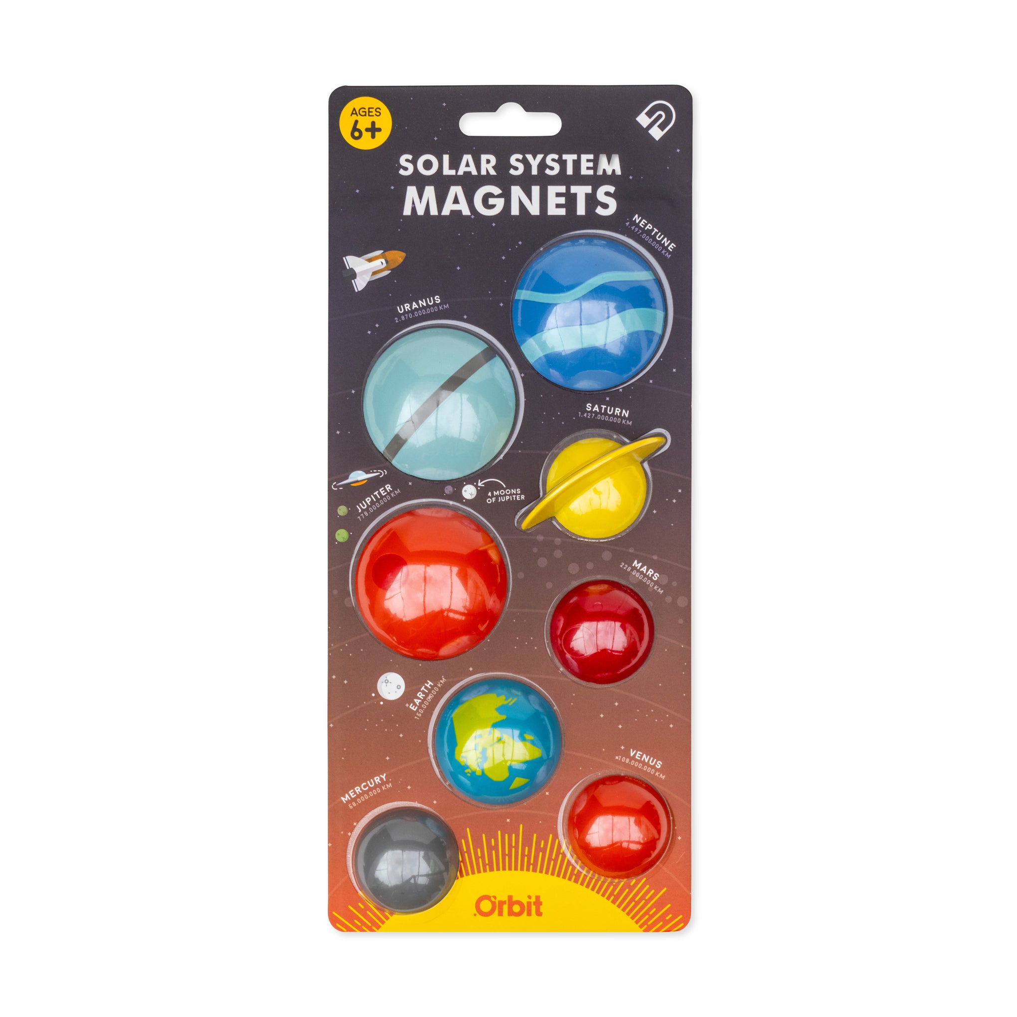 Solar System Refrigerator Magnets - Set of 8 - Image 2