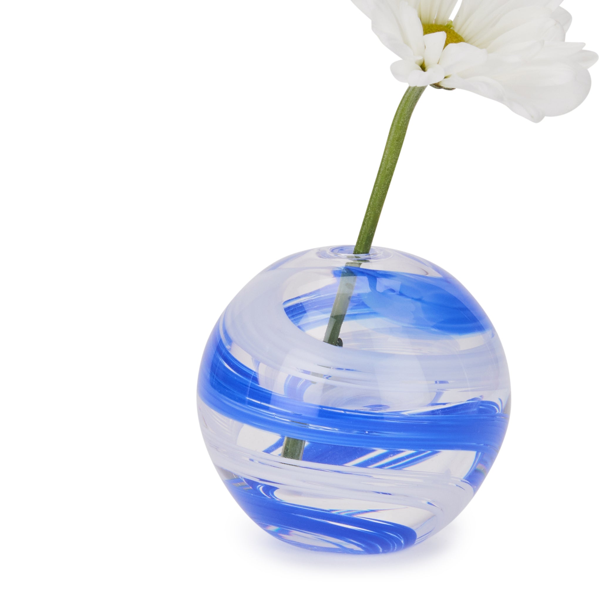 Hana Glass Bud Vase - Blue - Image 4