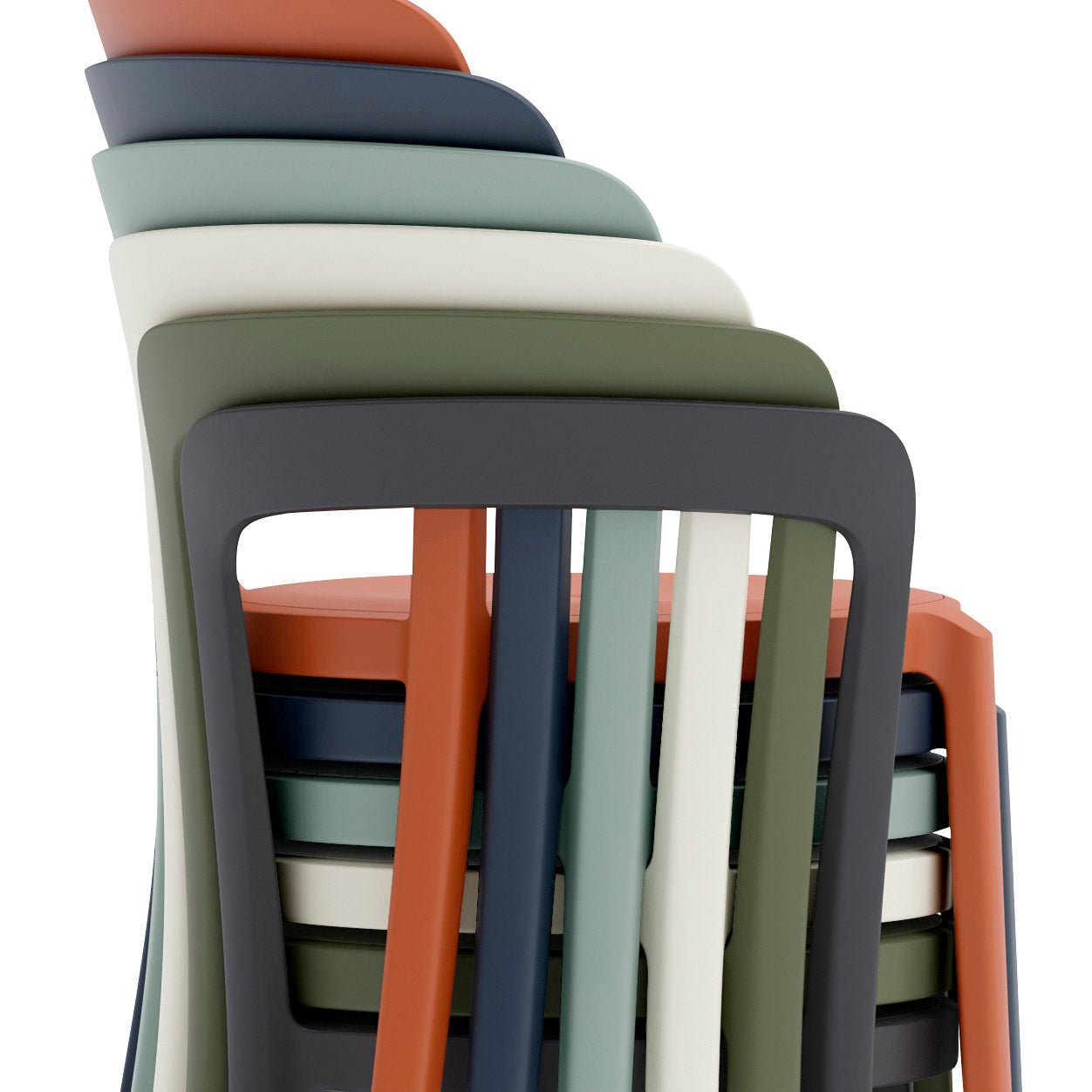 Emeco On & On Recycled Stackable Chair - Stockholm White - Image 2