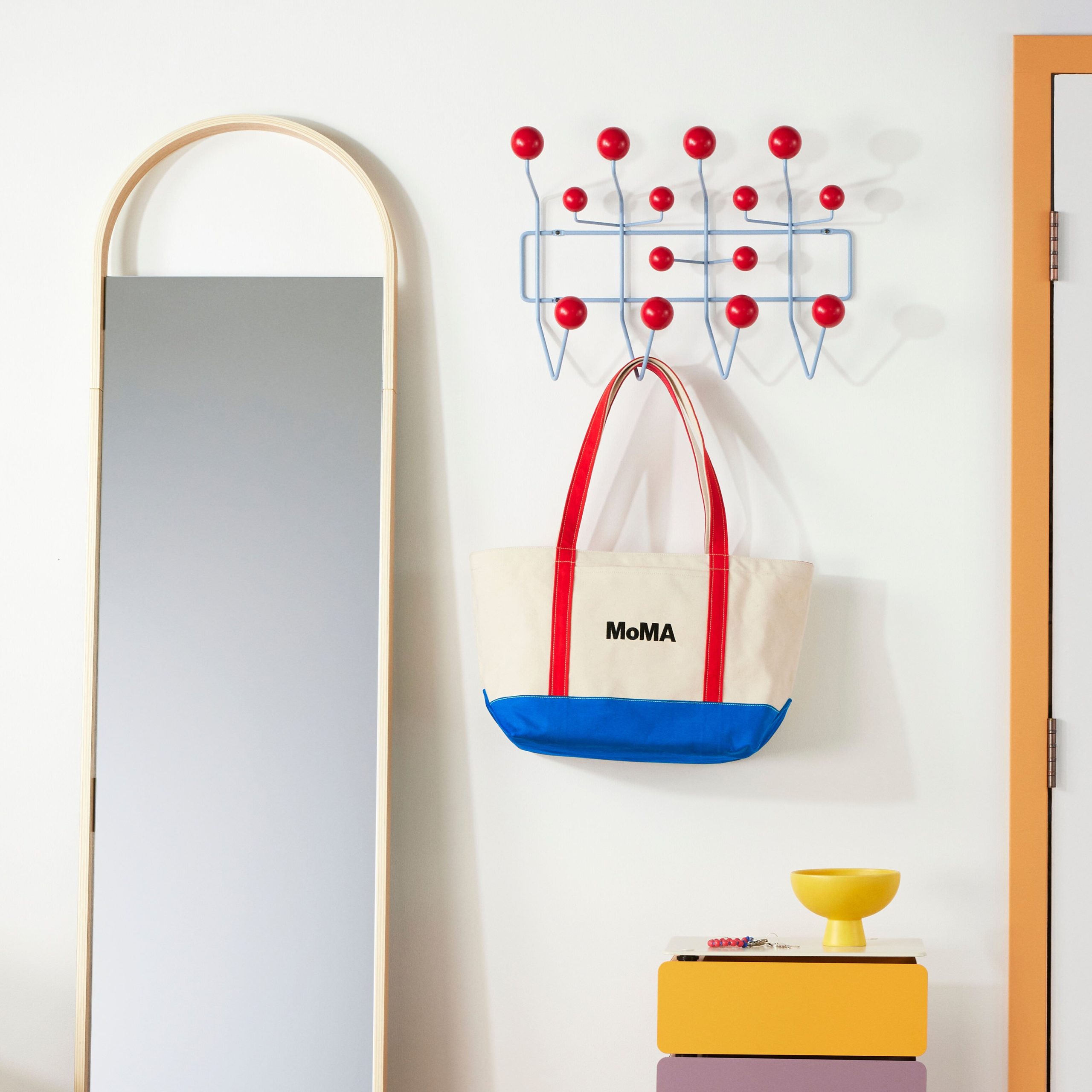 Eames® Hang-It-All Coat Rack from Herman Miller - Red/ Blue - Image 2