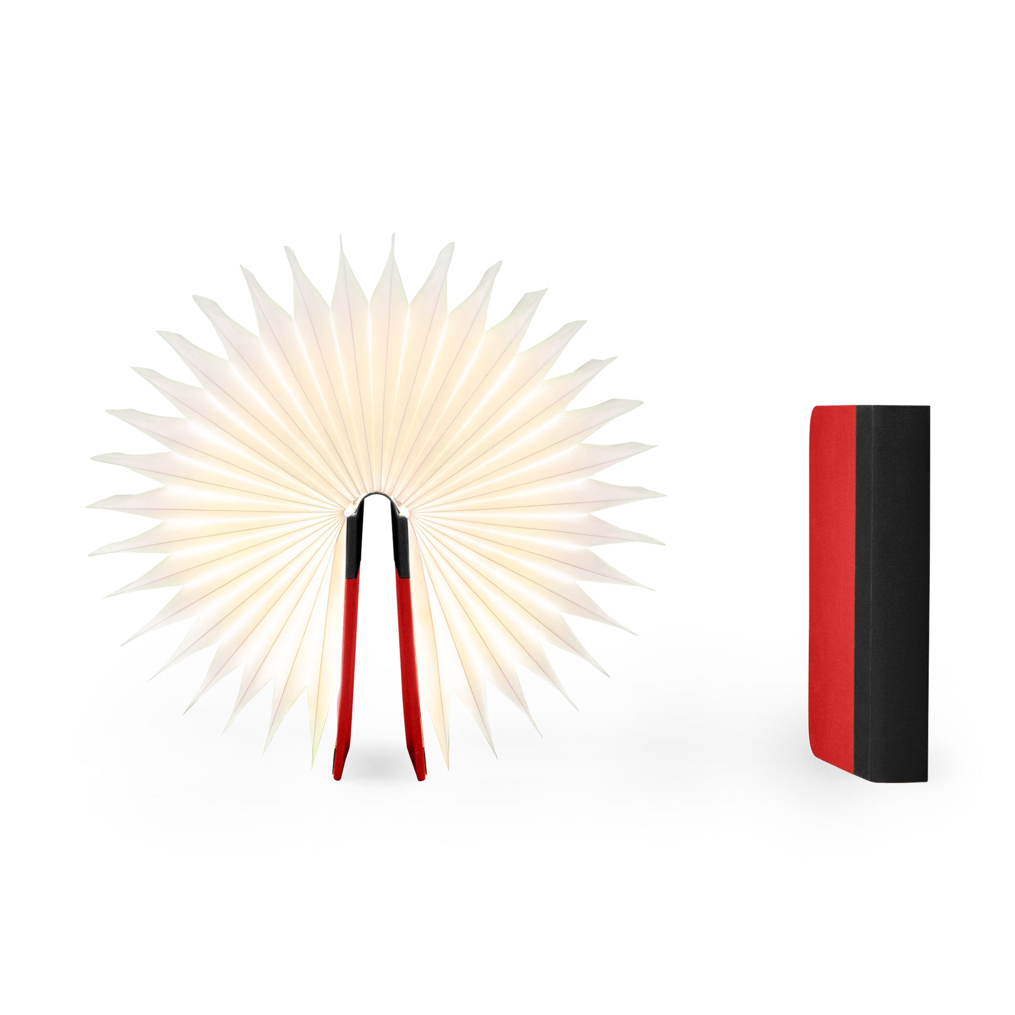 Lumio Book Lamp - Black/ Red - Image 5