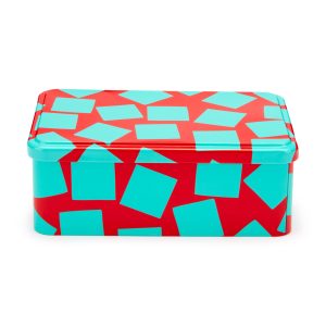 George Sowden Horizontal Tin - Red/ Turquoise