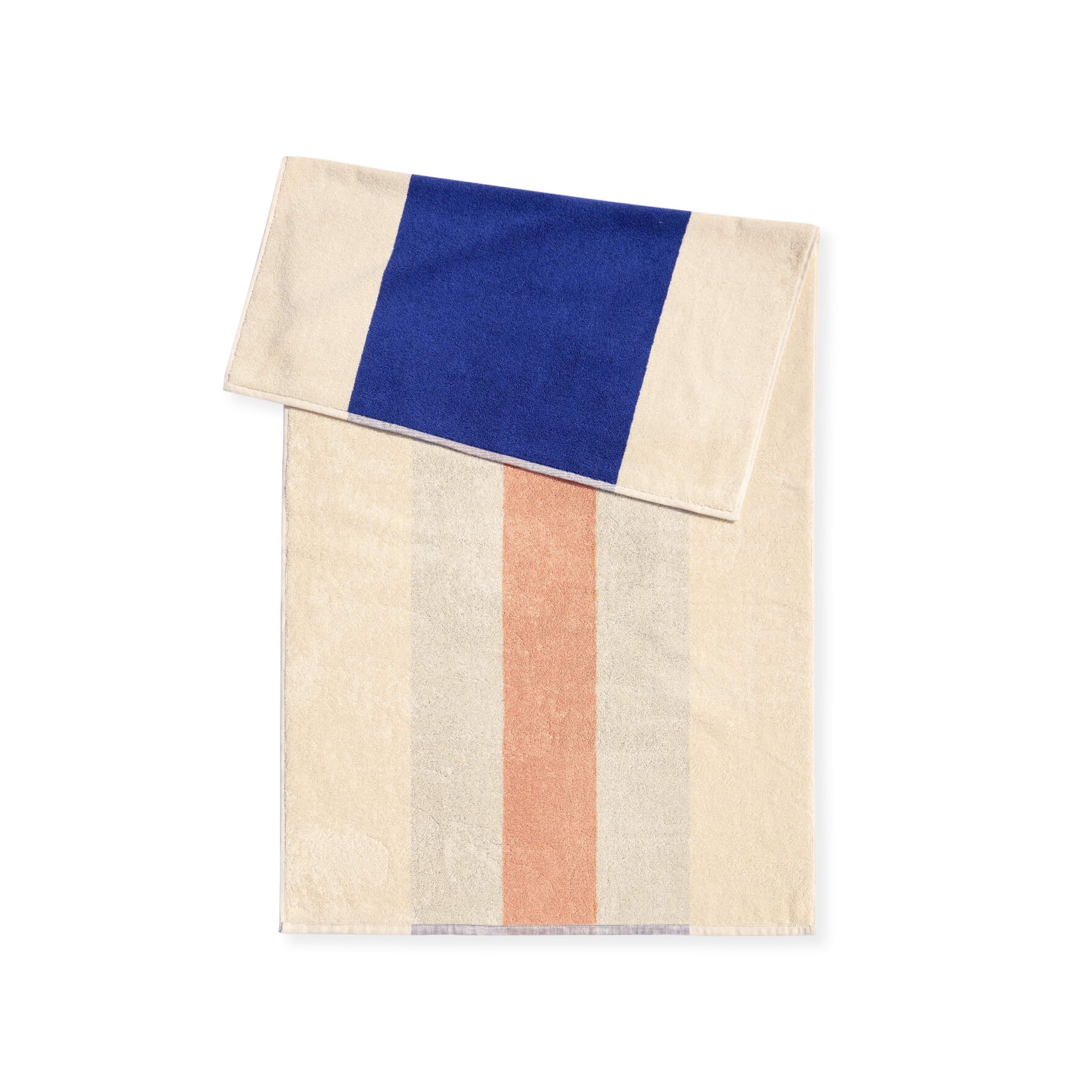 Martens Organic Cotton Towel - Royal Blue/ Peach - Image 3