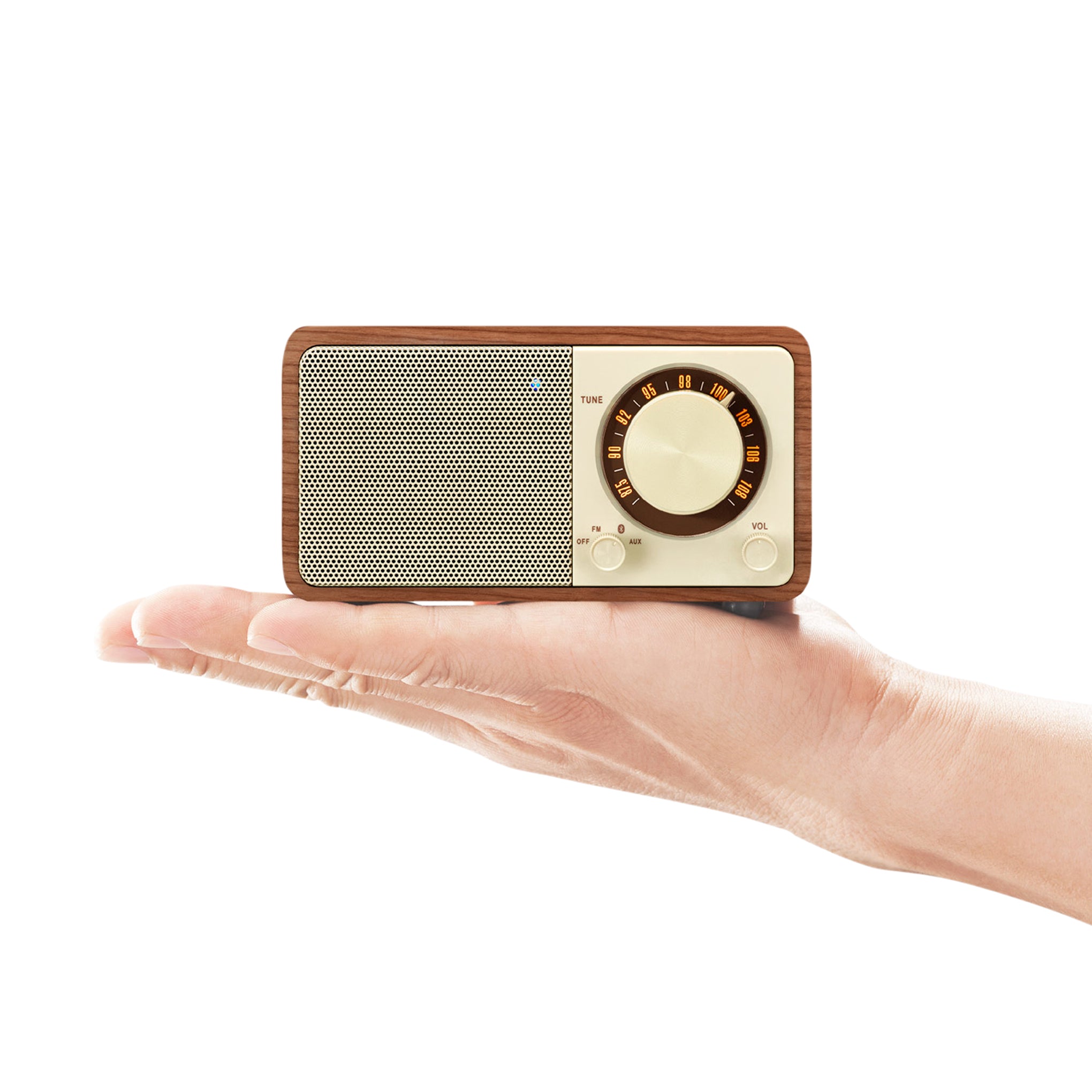 Sangean WR-7WL Bluetooth Speaker / FM Wooden Cabinet Radio - Image 5