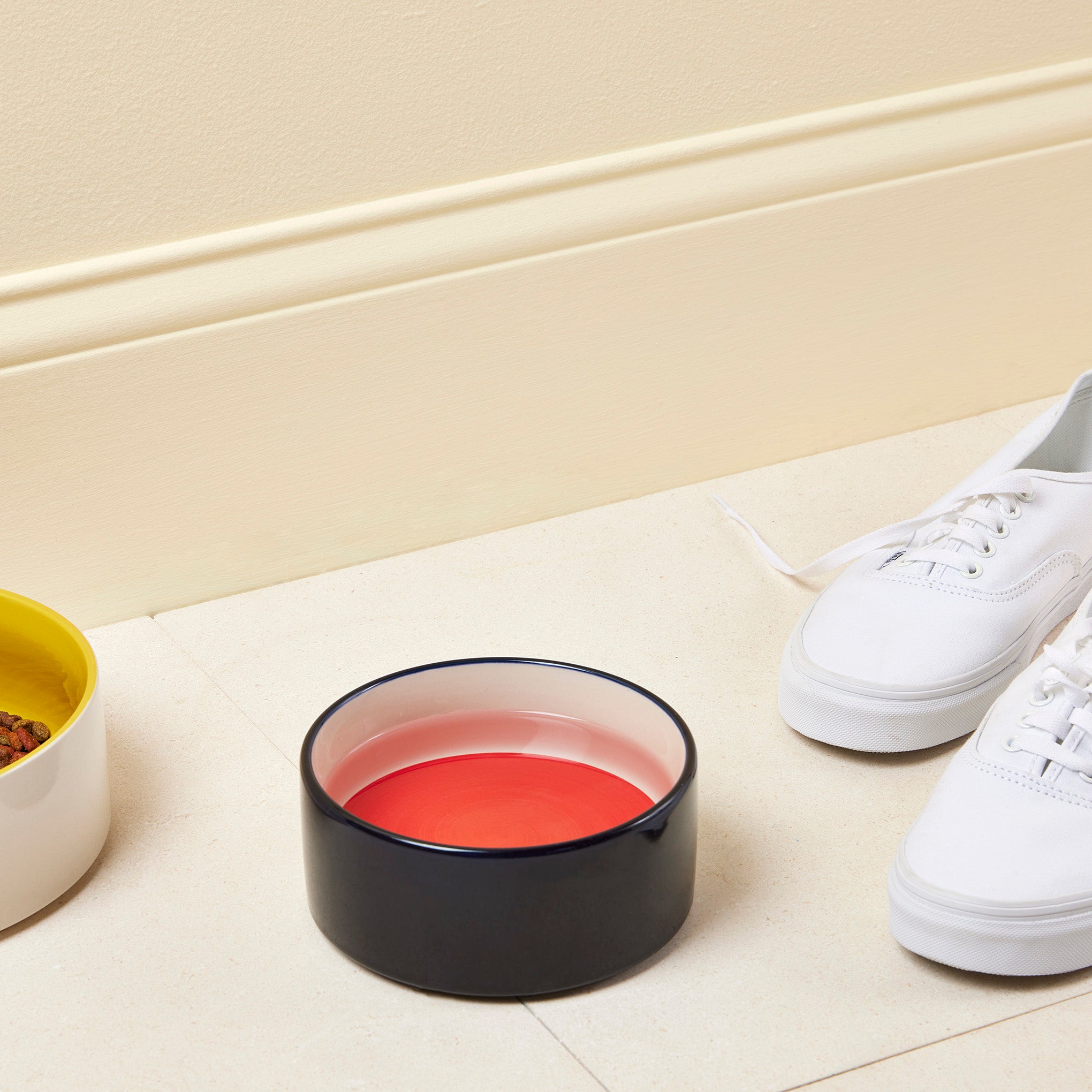 HAY Dog Bowl - Blue/ Off White/ Red - Image 2