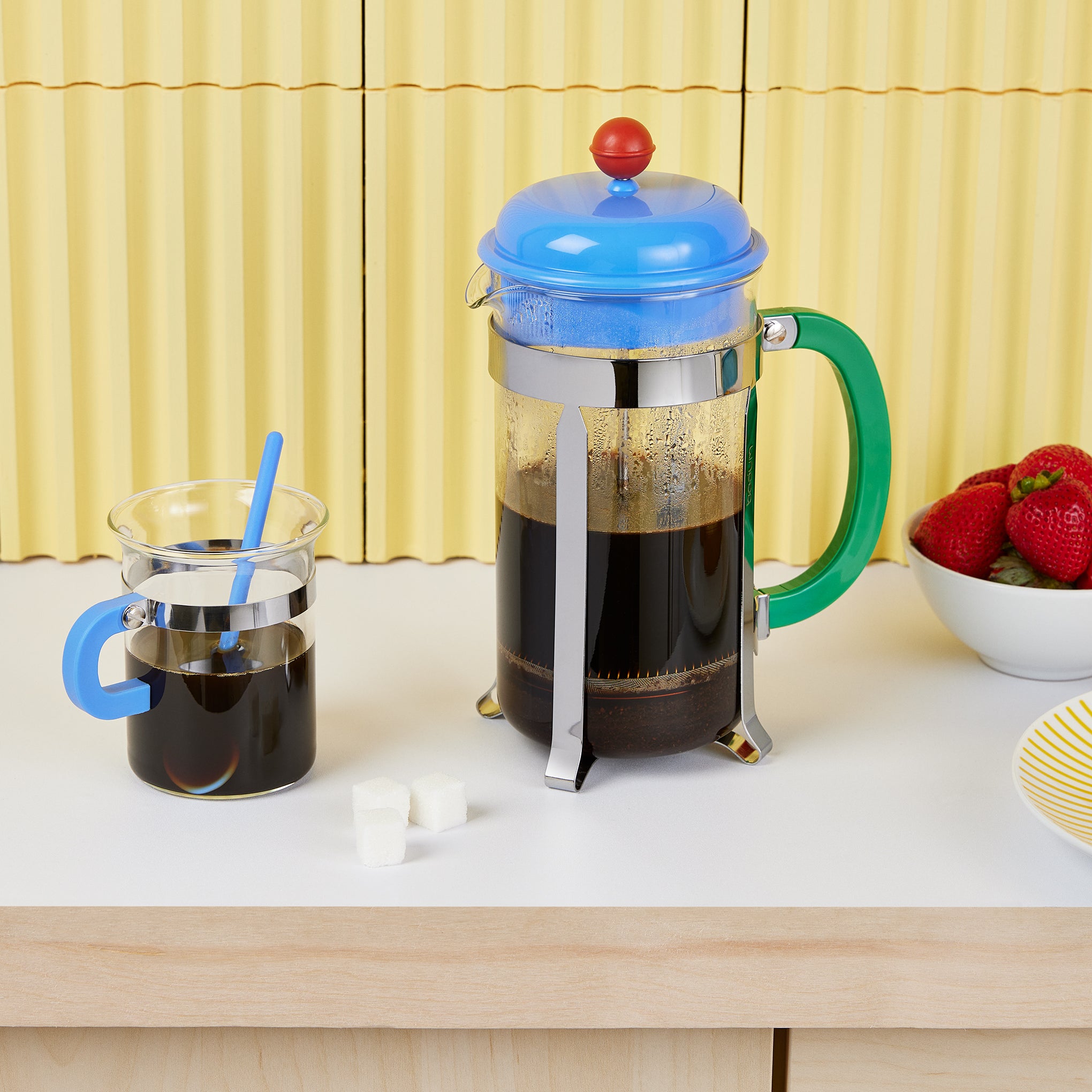 Bodum Caffettiera French Press - Pale Blue/ Pastel Green - Image 2