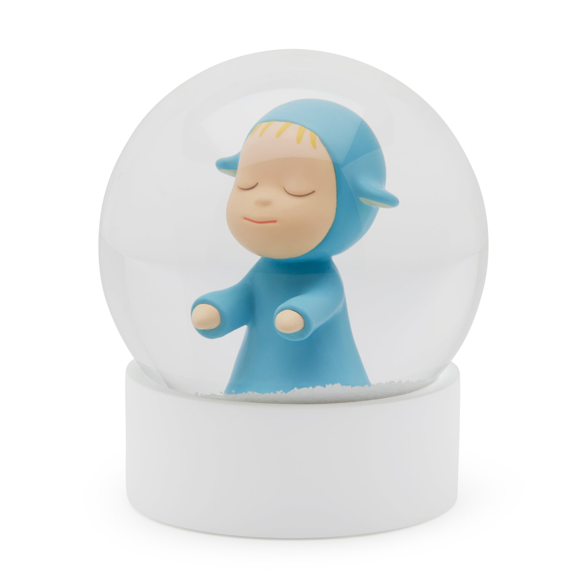 Yoshitomo Nara Little Wanderer Snow Globe - Blue - Image 3