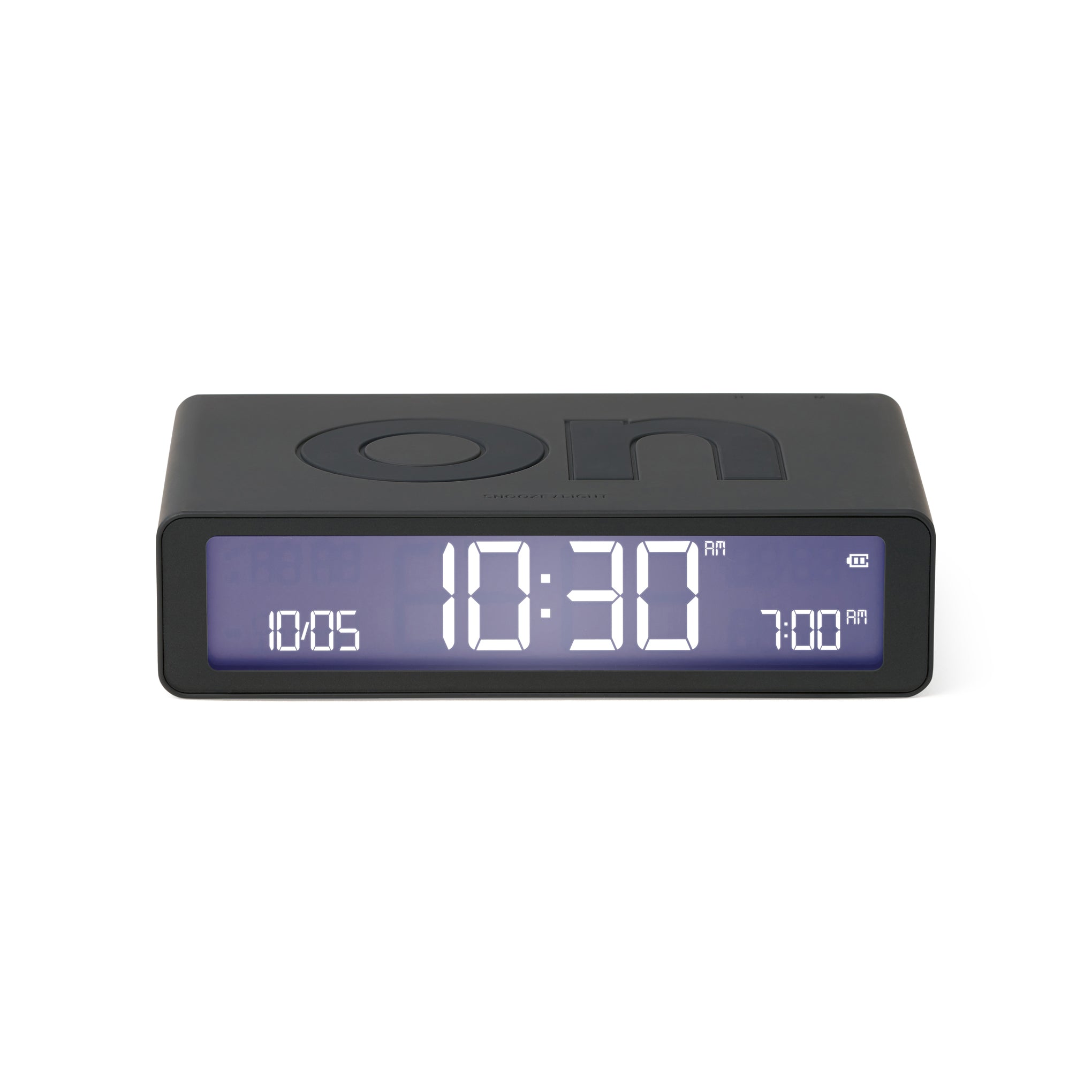 Lexon Flip Rechargeable Alarm Clock - Dark Grey - Image 3