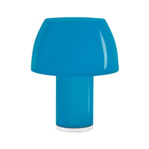 Lorosae Portable Glass Table Lamp - Blue